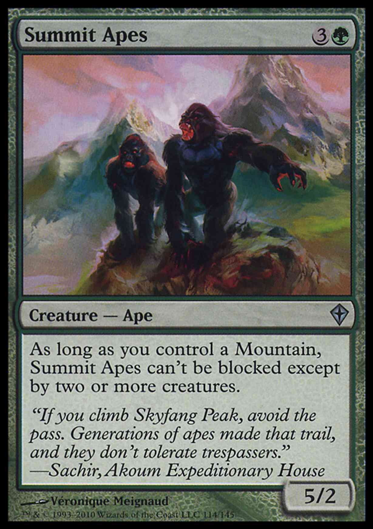 Summit Apes magic card front