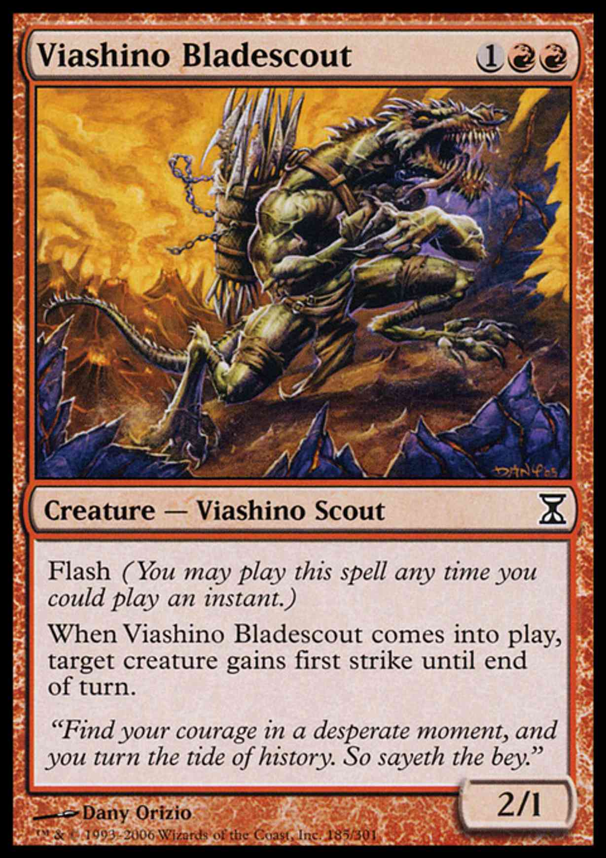 Viashino Bladescout magic card front