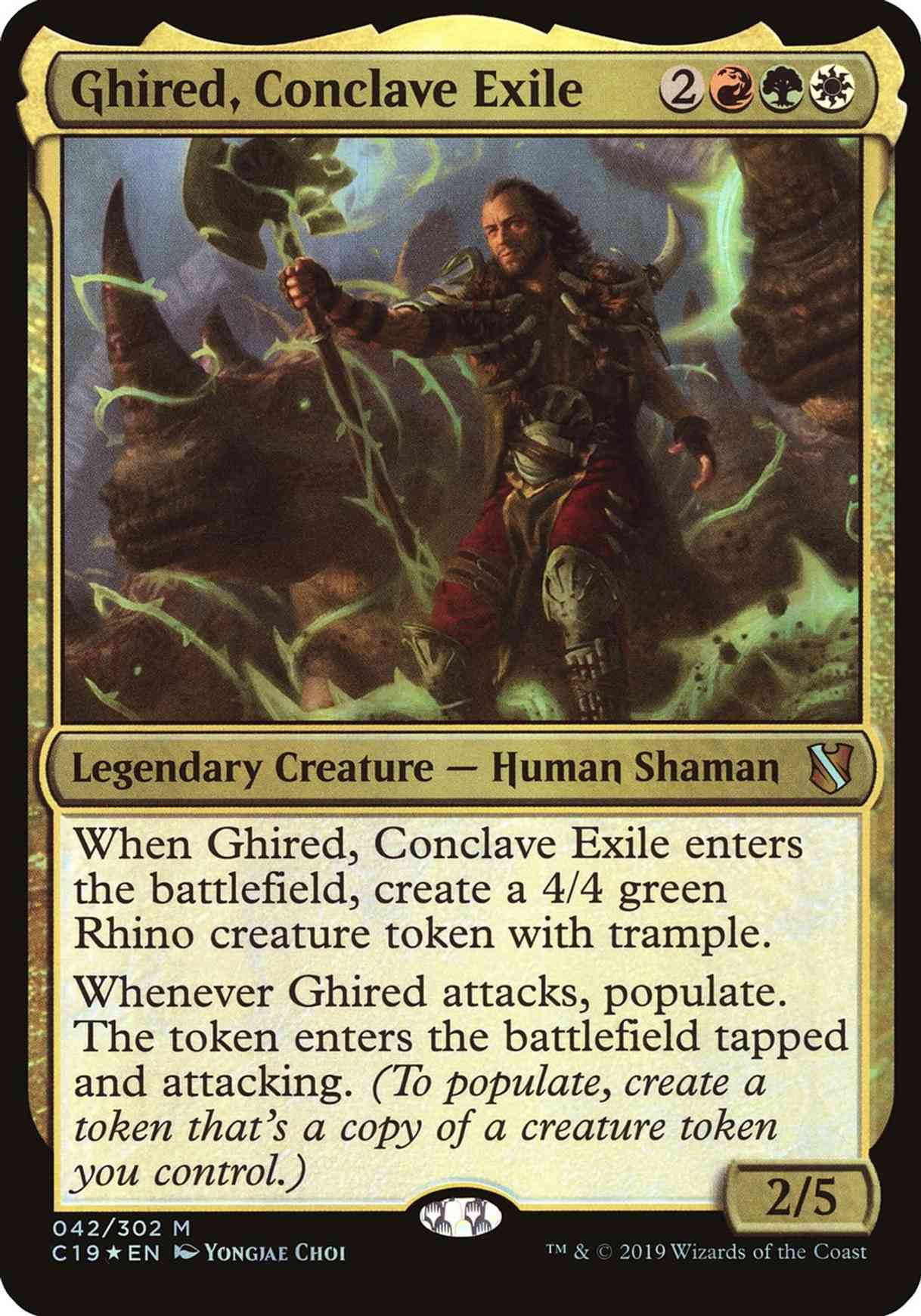 Ghired, Conclave Exile (Commander 2019) magic card front