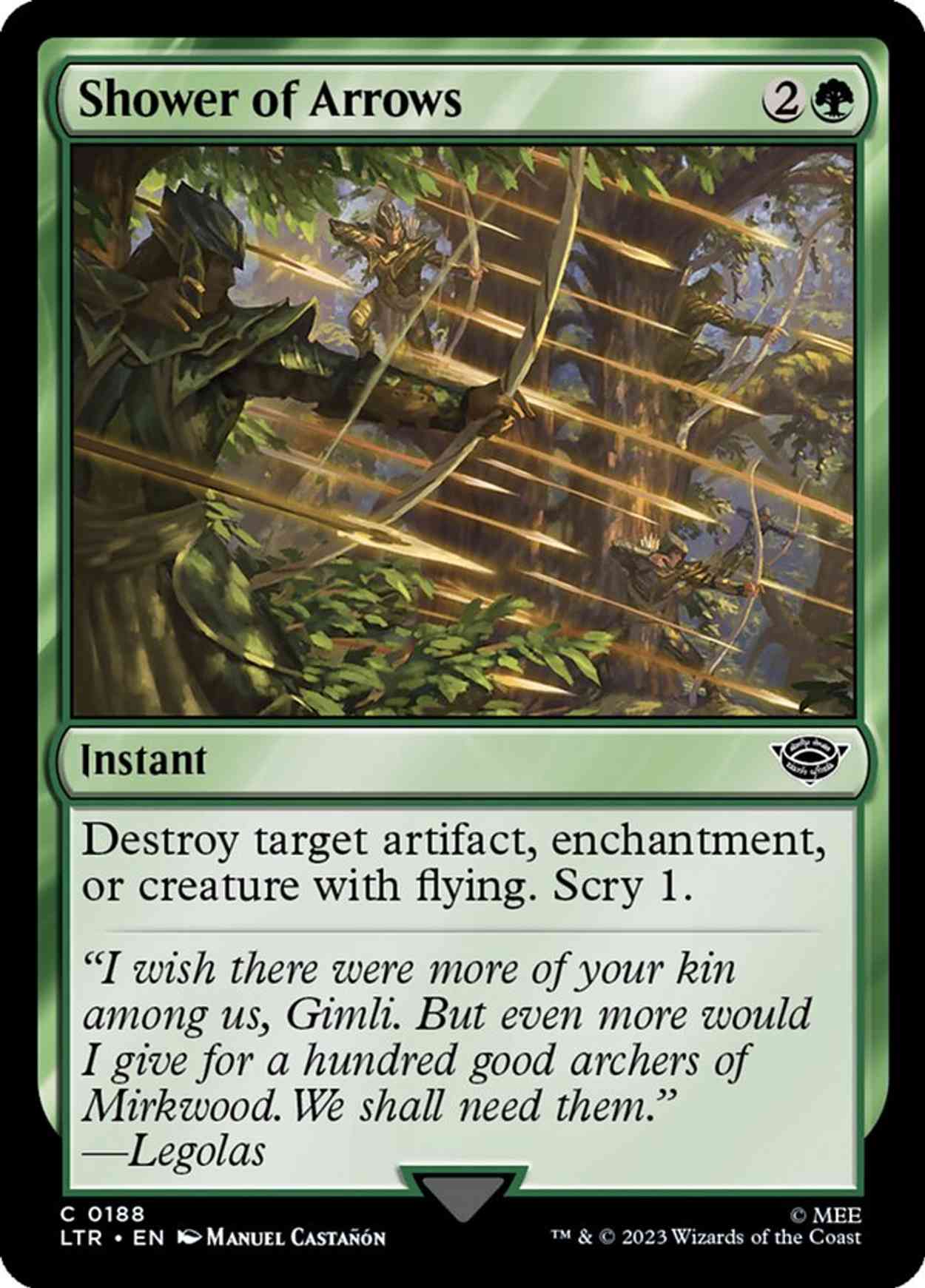 Shower of Arrows magic card front