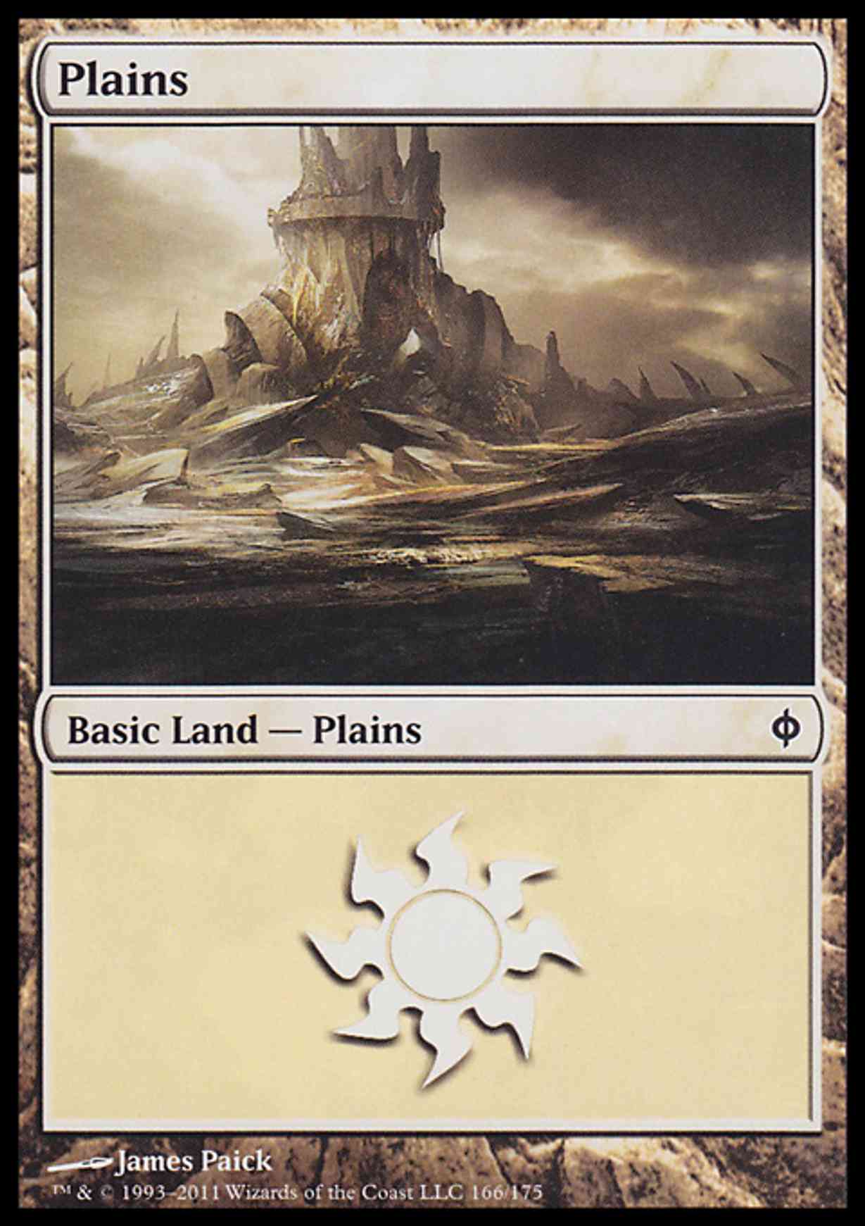 Plains (166)  magic card front