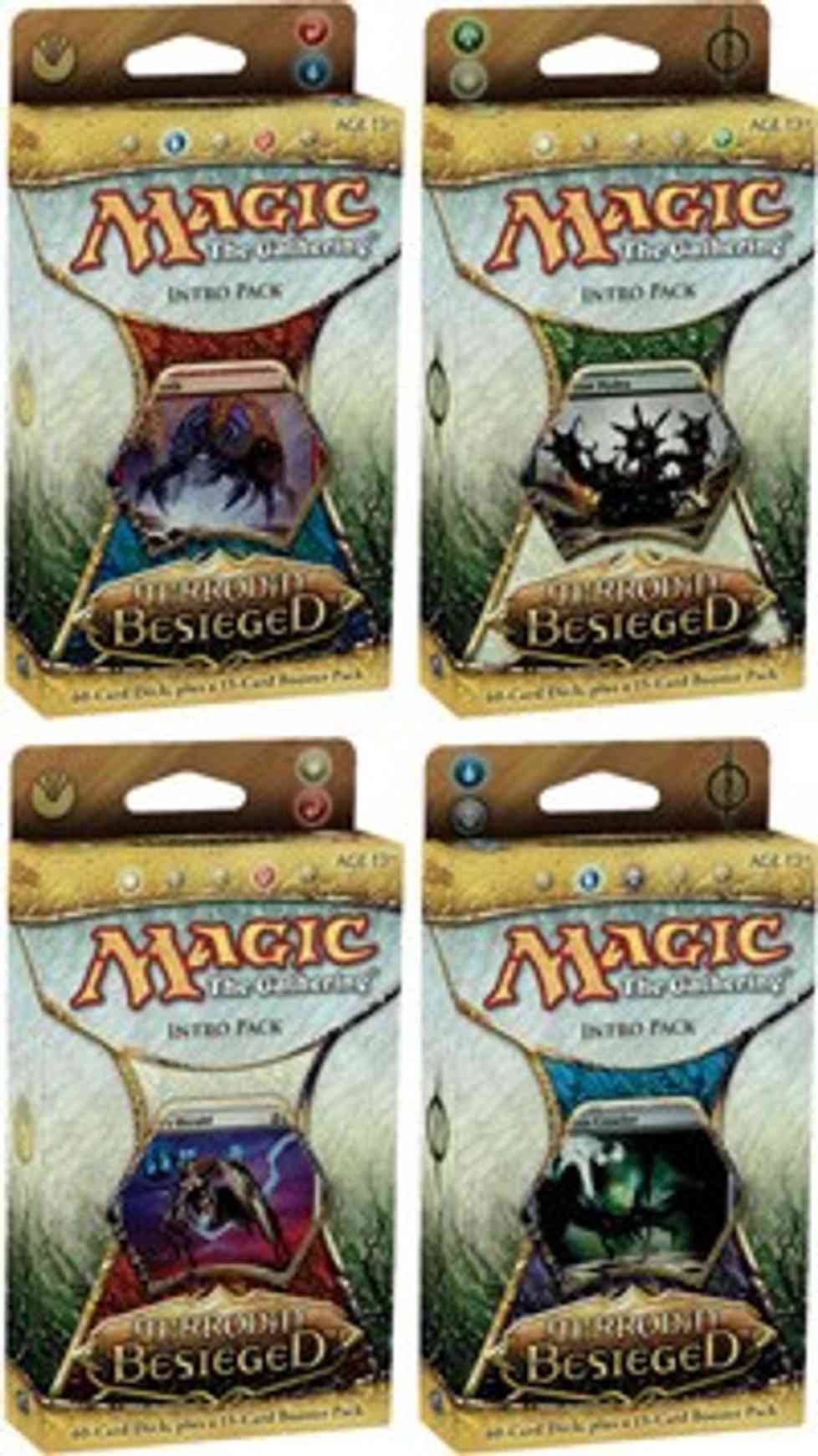 Mirrodin Besieged - All 4 Intro Packs magic card front