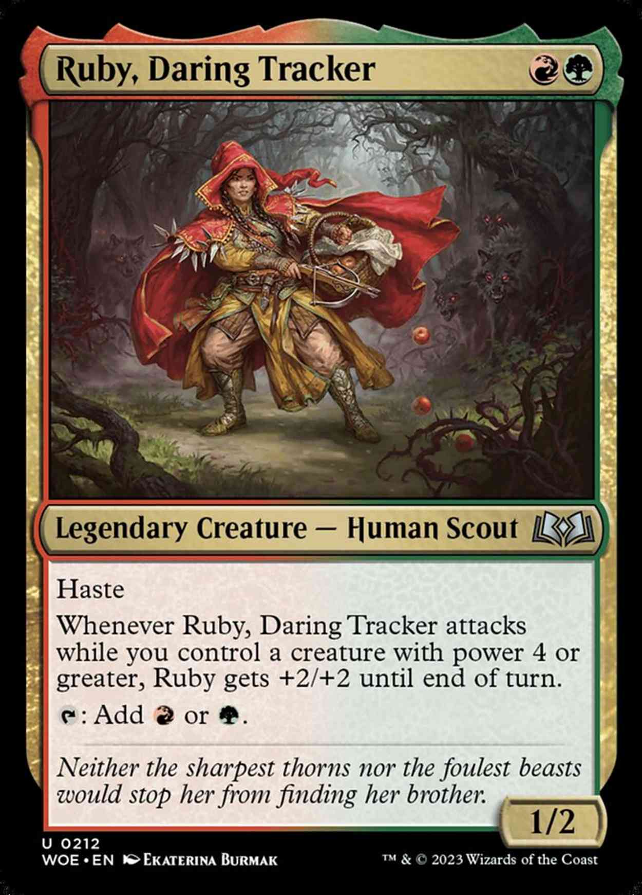 Ruby, Daring Tracker magic card front