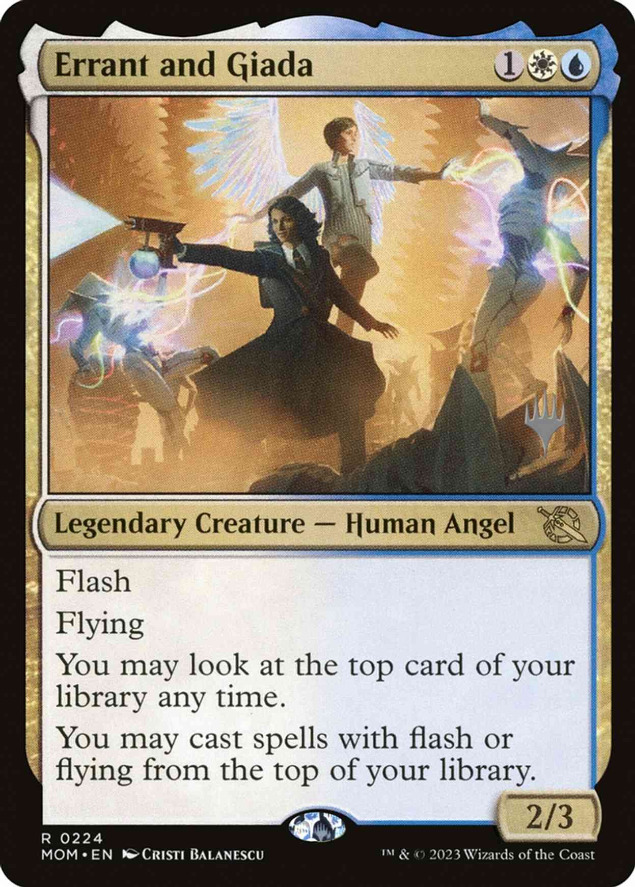 Errant and Giada magic card front