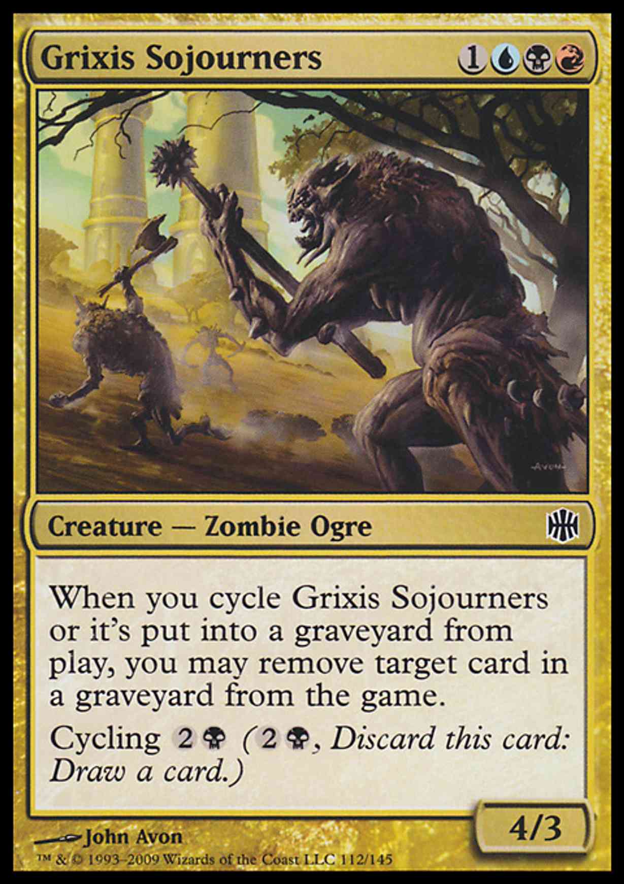 Grixis Sojourners magic card front