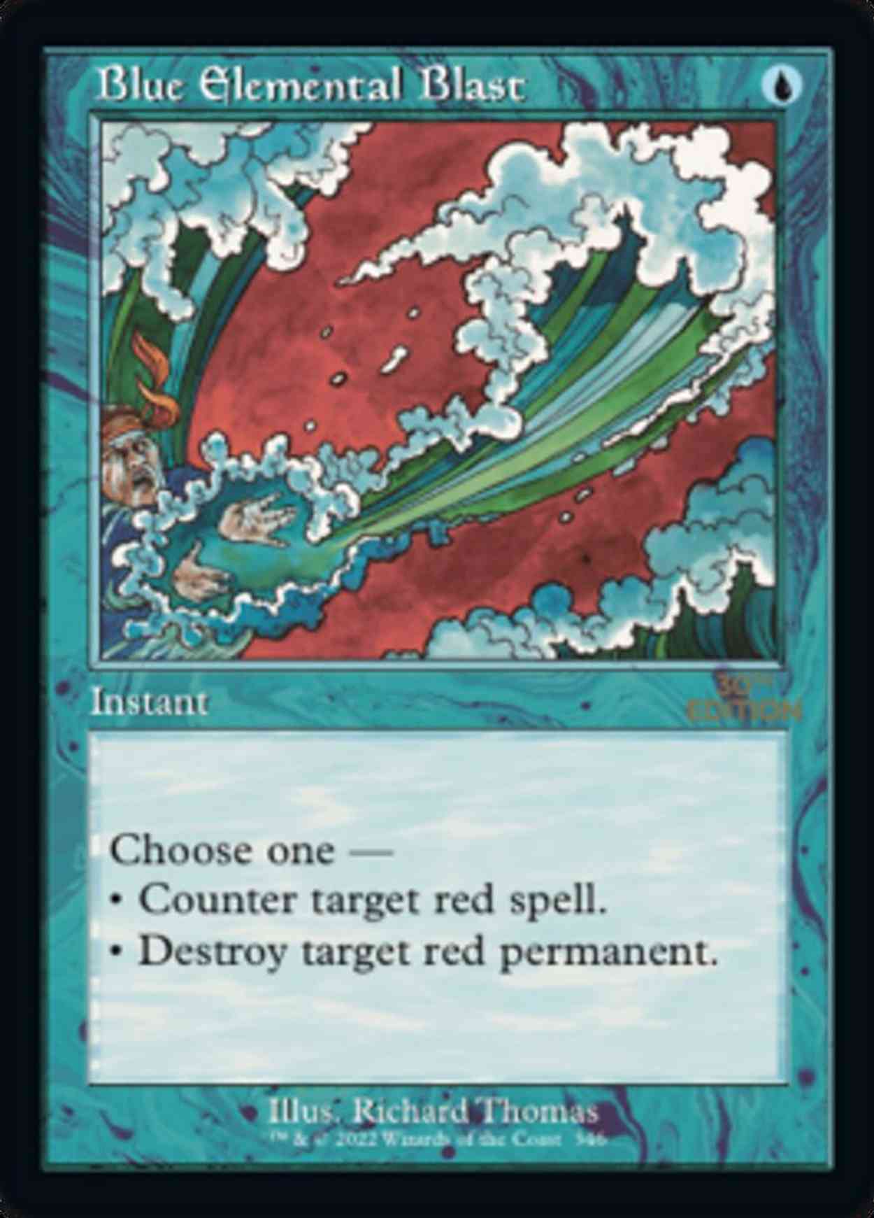Blue Elemental Blast (Retro Frame) magic card front
