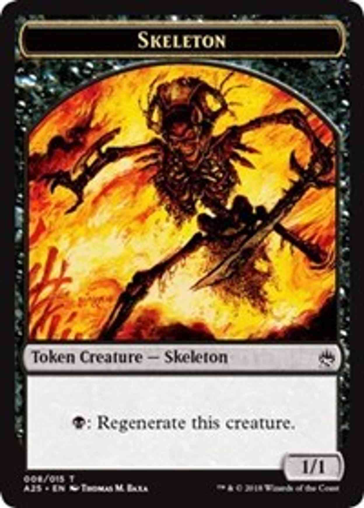 Skeleton Token (008) magic card front