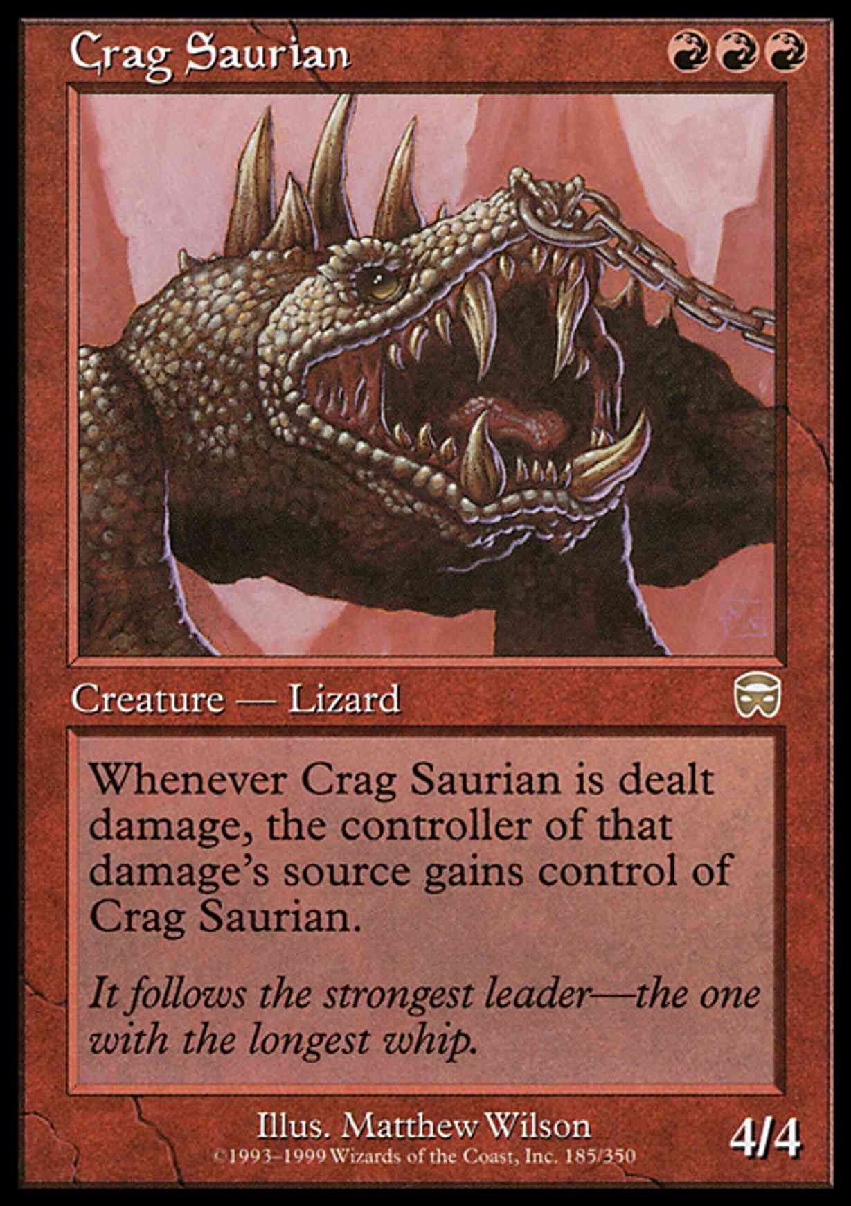 Crag Saurian magic card front