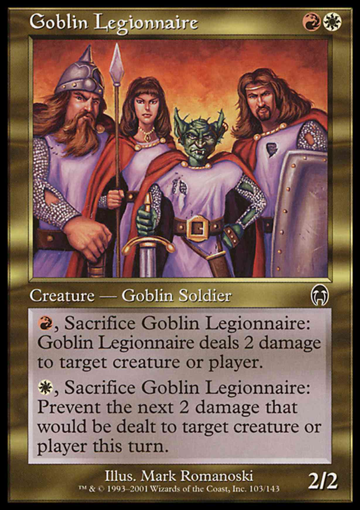 Goblin Legionnaire magic card front