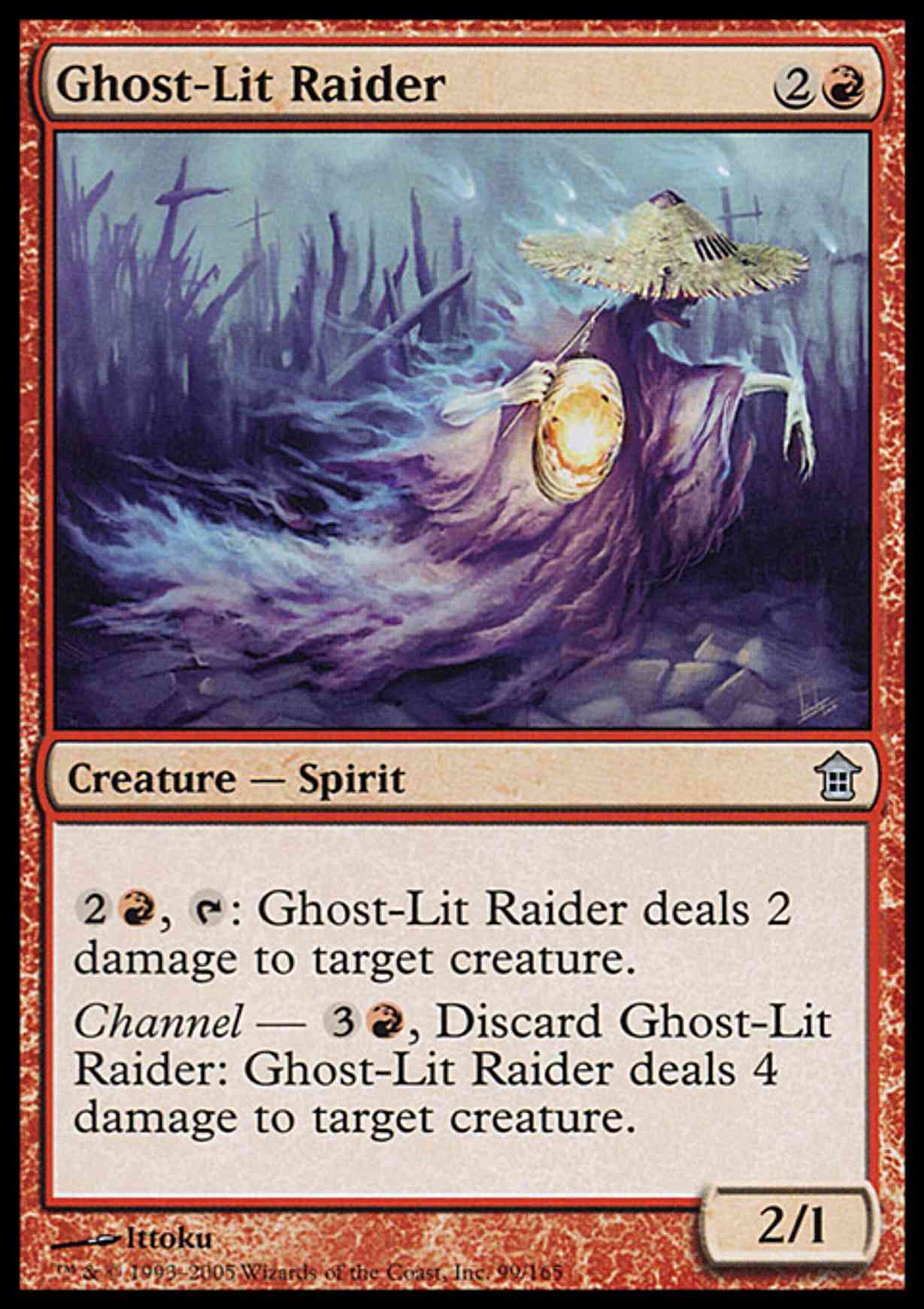 Ghost-Lit Raider magic card front