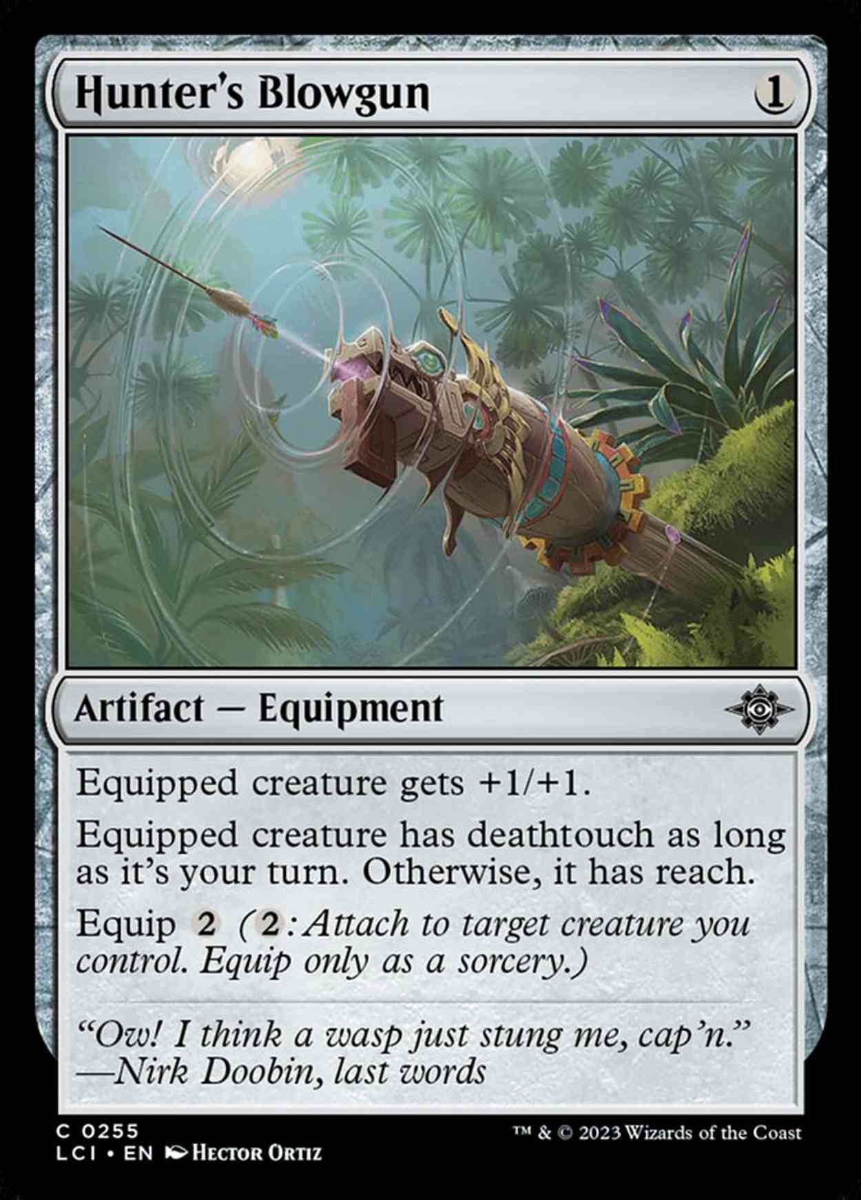 Hunter's Blowgun magic card front