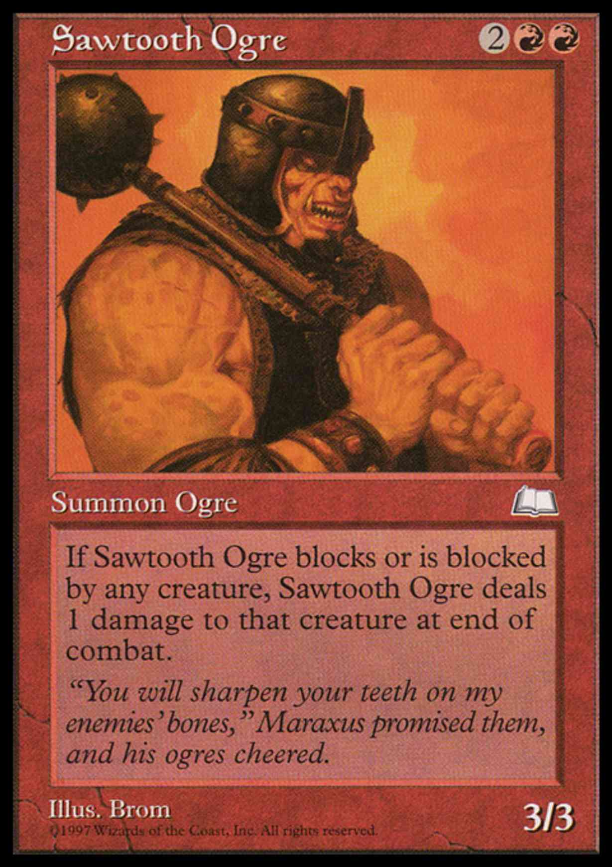 Sawtooth Ogre magic card front