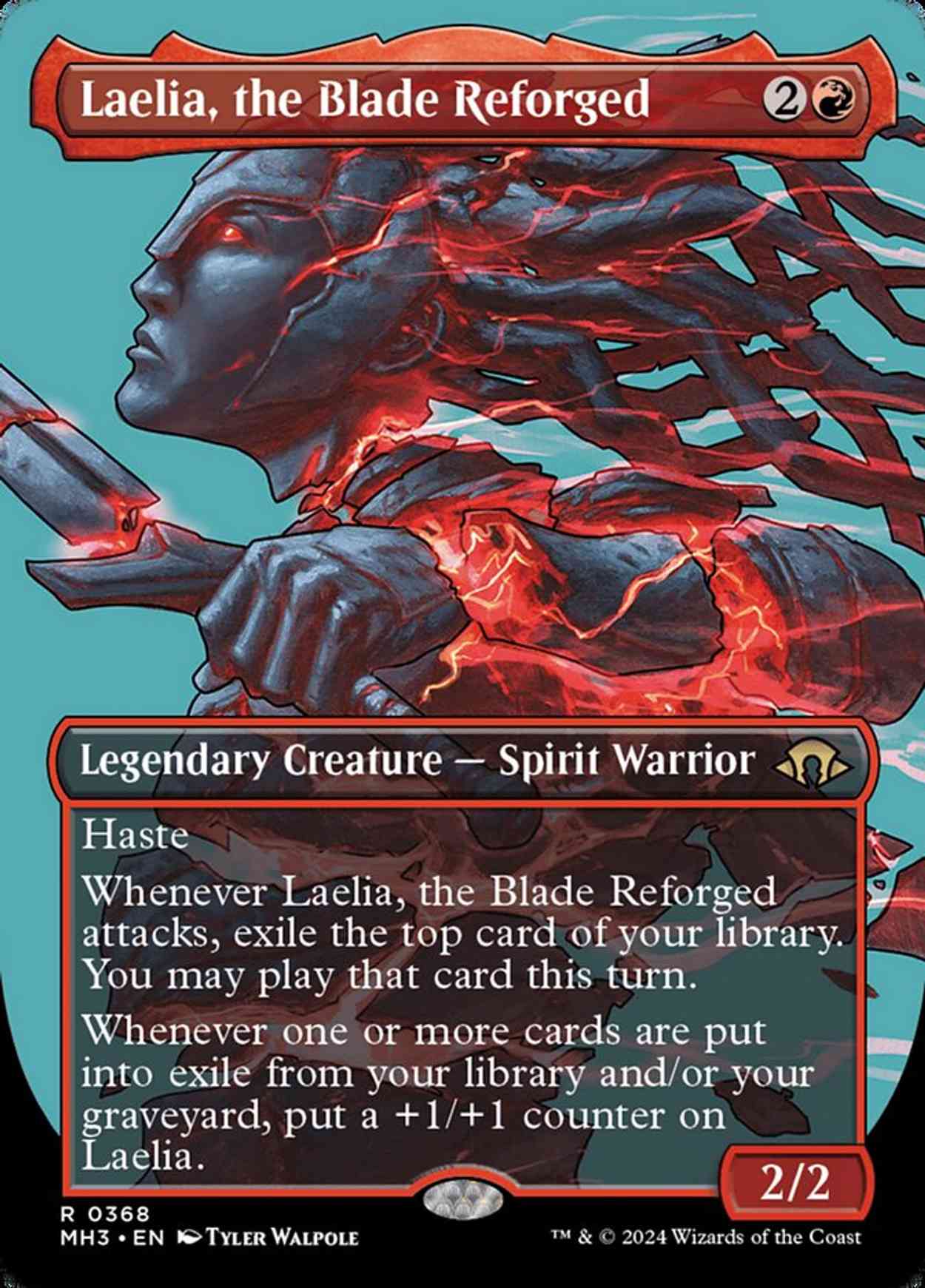 Laelia, the Blade Reforged (Borderless) magic card front