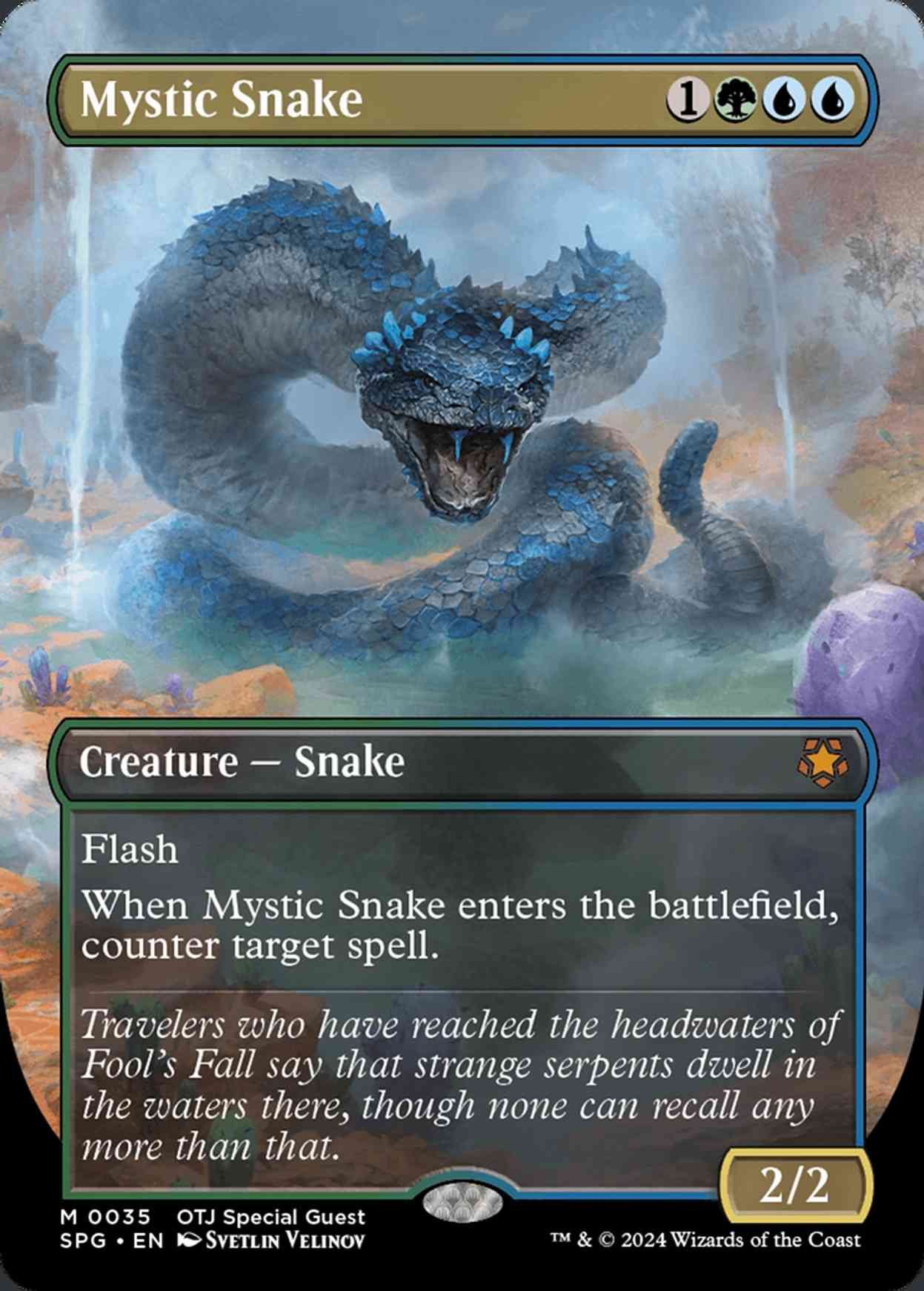 Mystic Snake (Borderless) magic card front