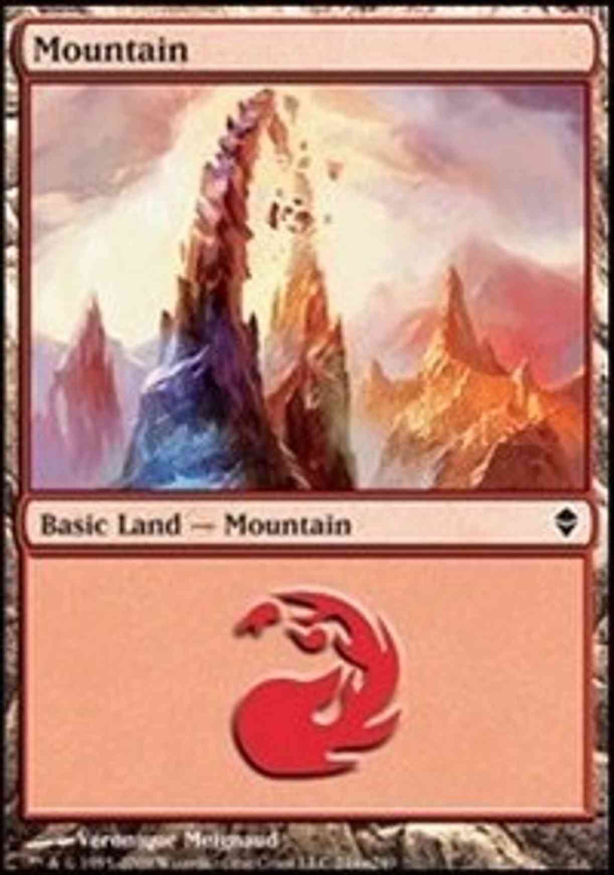 Mountain (244a) magic card front
