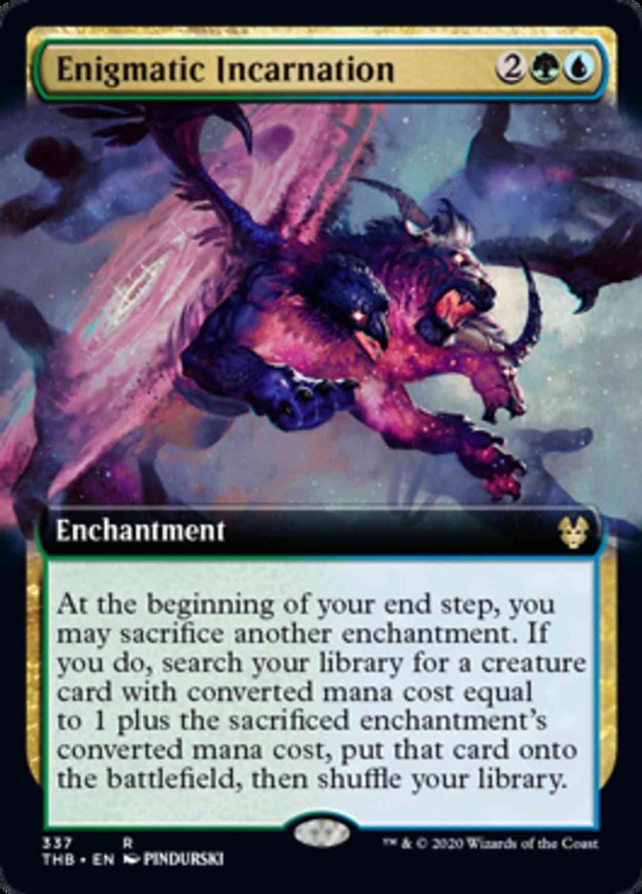 Enigmatic Incarnation (Extended Art) magic card front