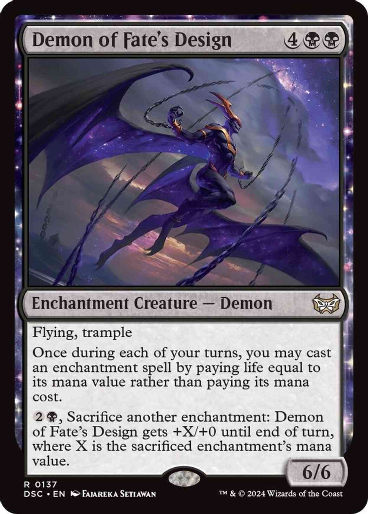 Demon of Fate's Design magic card front