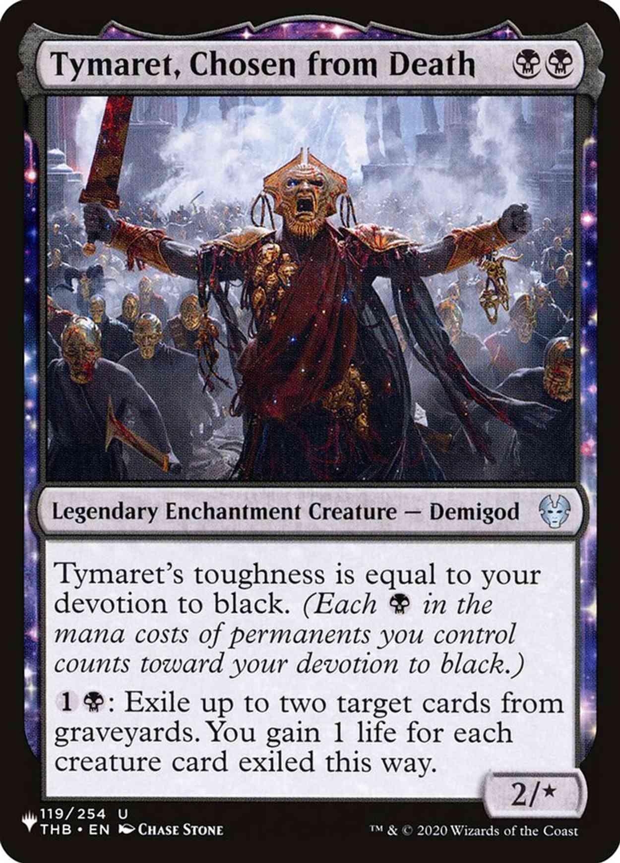 Tymaret, Chosen from Death magic card front