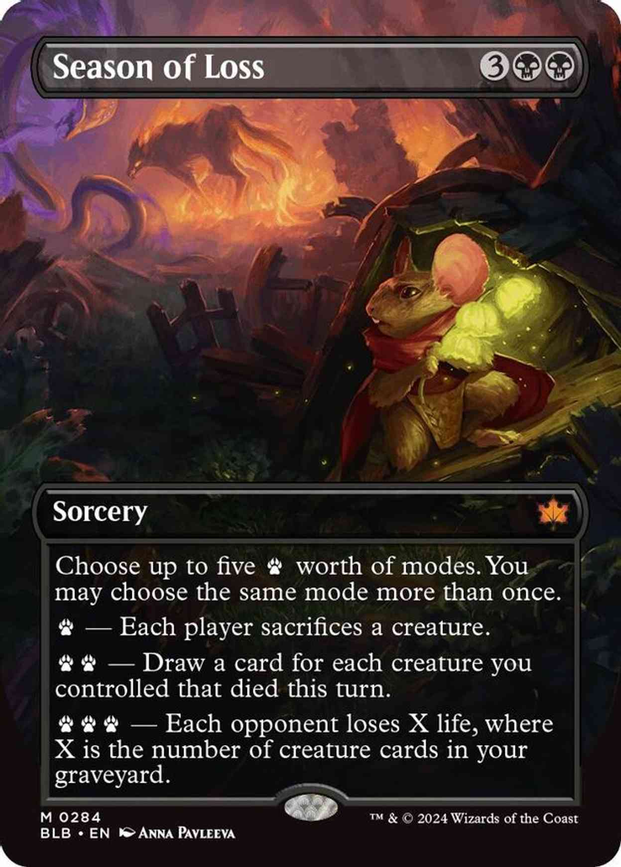 Season of Loss (Borderless) magic card front