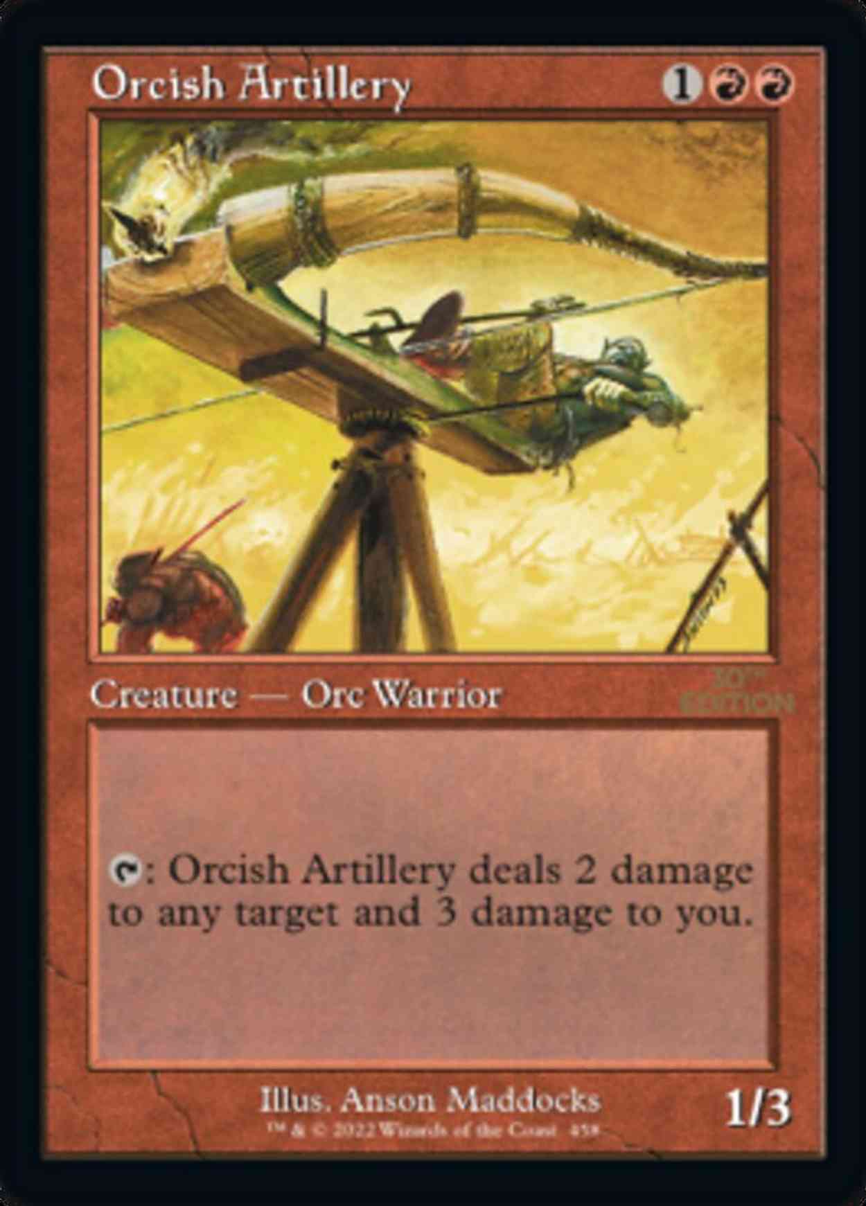 Orcish Artillery (Retro Frame) magic card front