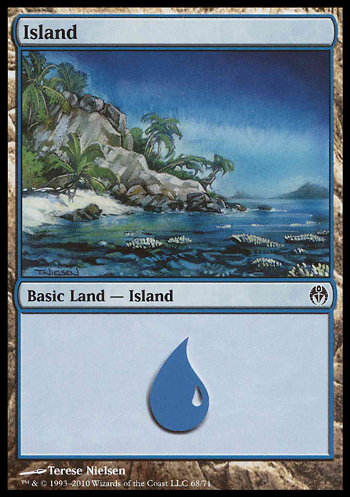 Island (68)  magic card front