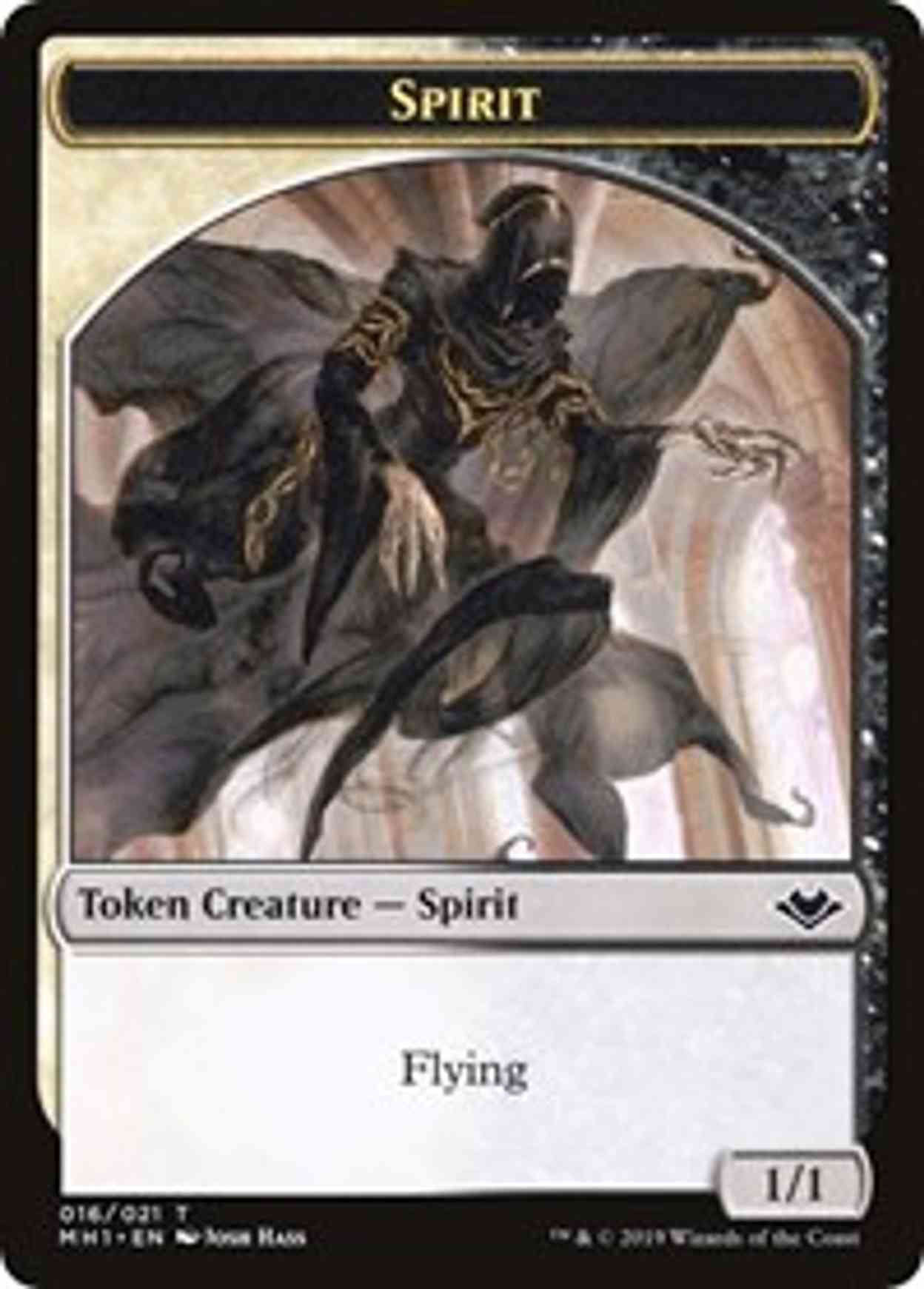 Spirit // Golem Double-sided Token magic card front