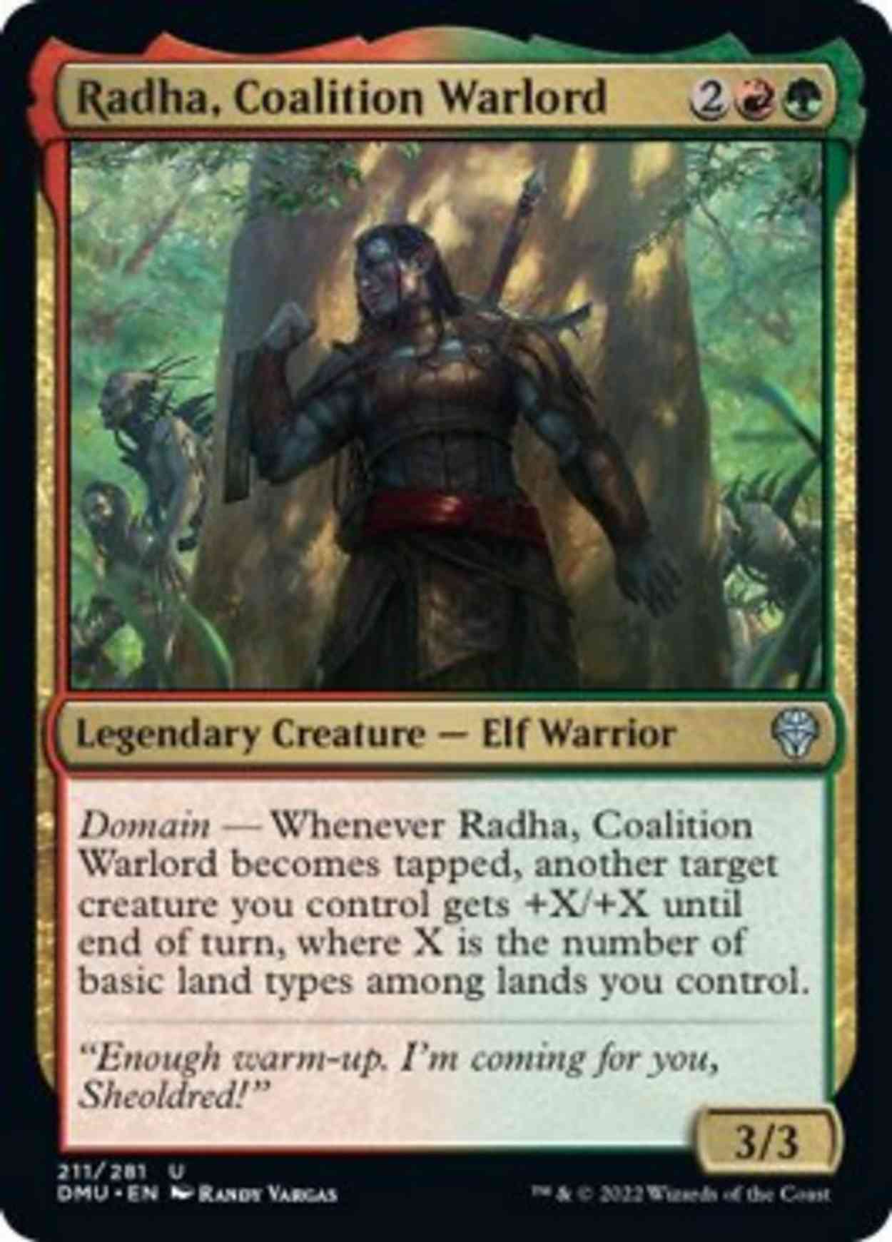 Radha, Coalition Warlord magic card front
