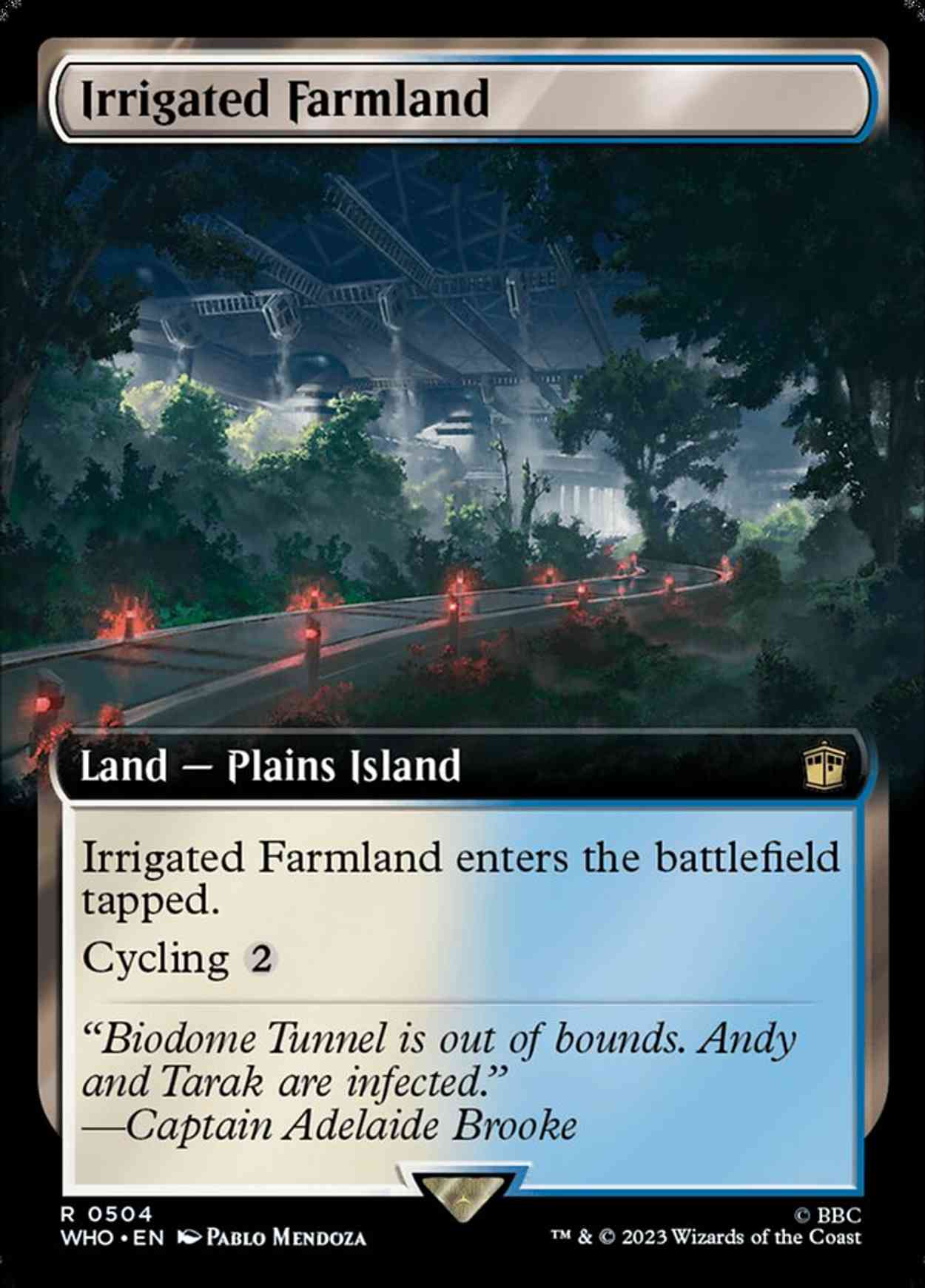 Irrigated Farmland (Extended Art) magic card front