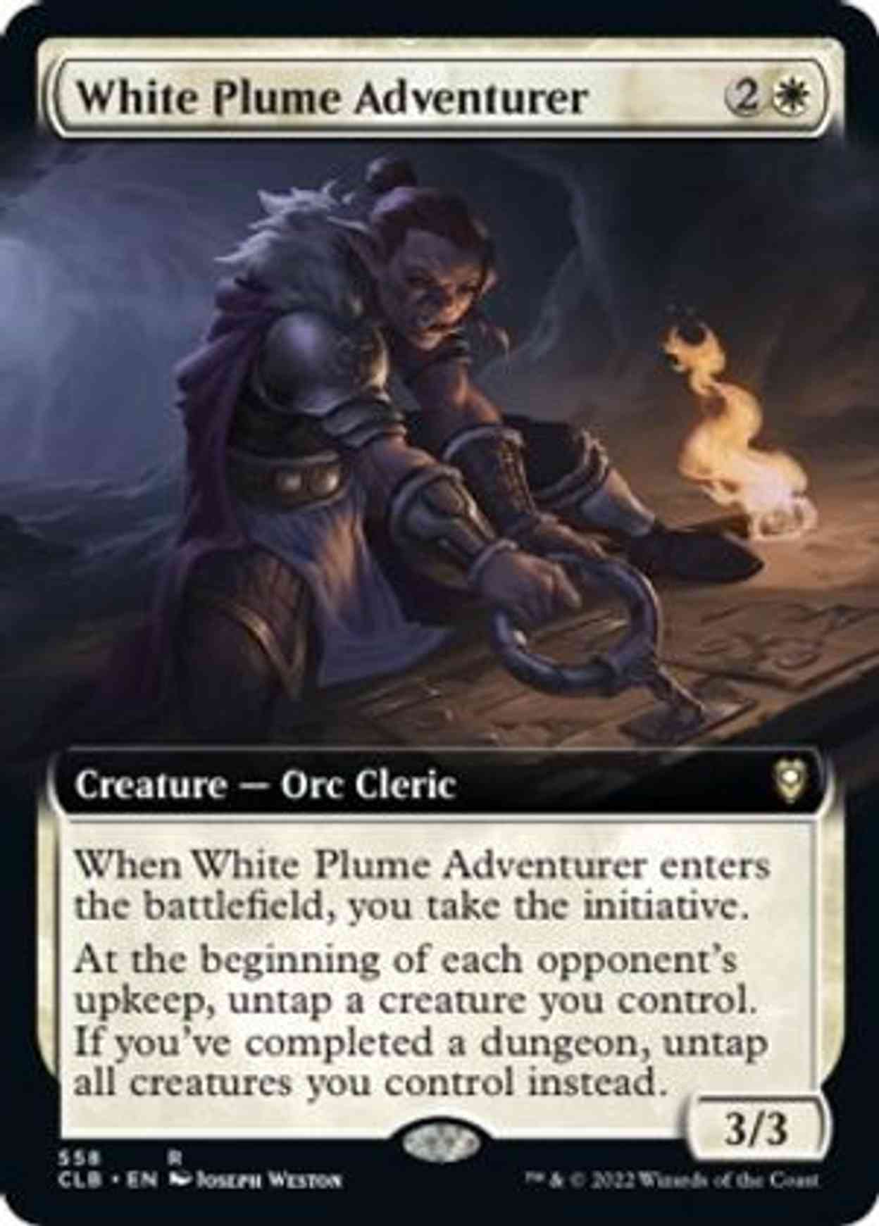 White Plume Adventurer (Extended Art) magic card front