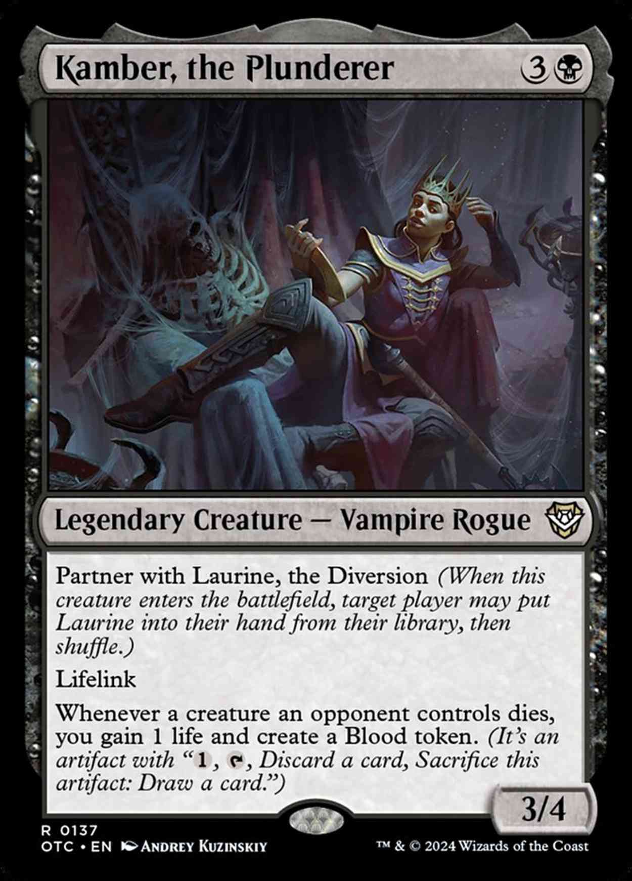 Kamber, the Plunderer magic card front