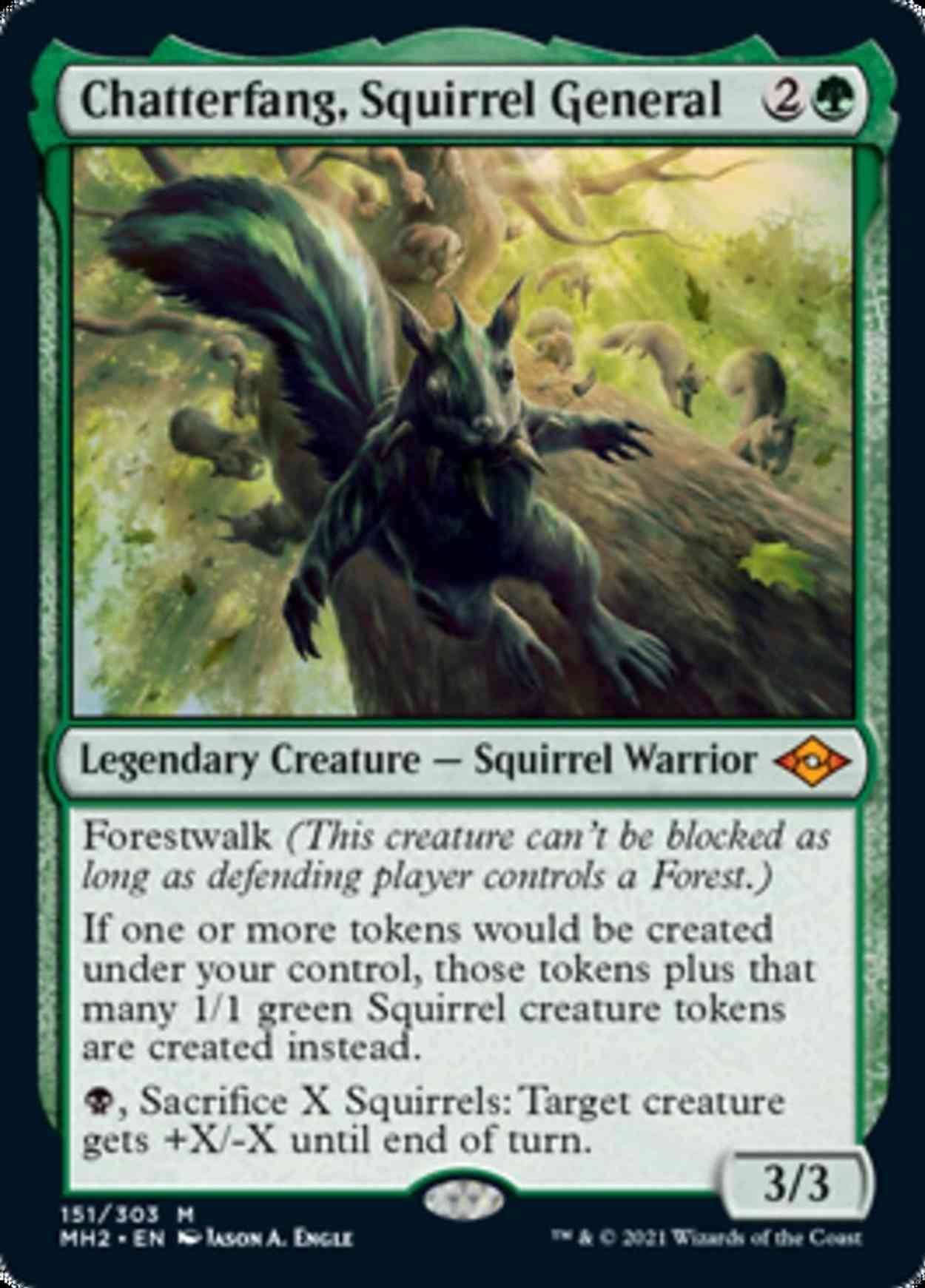 Chatterfang, Squirrel General magic card front