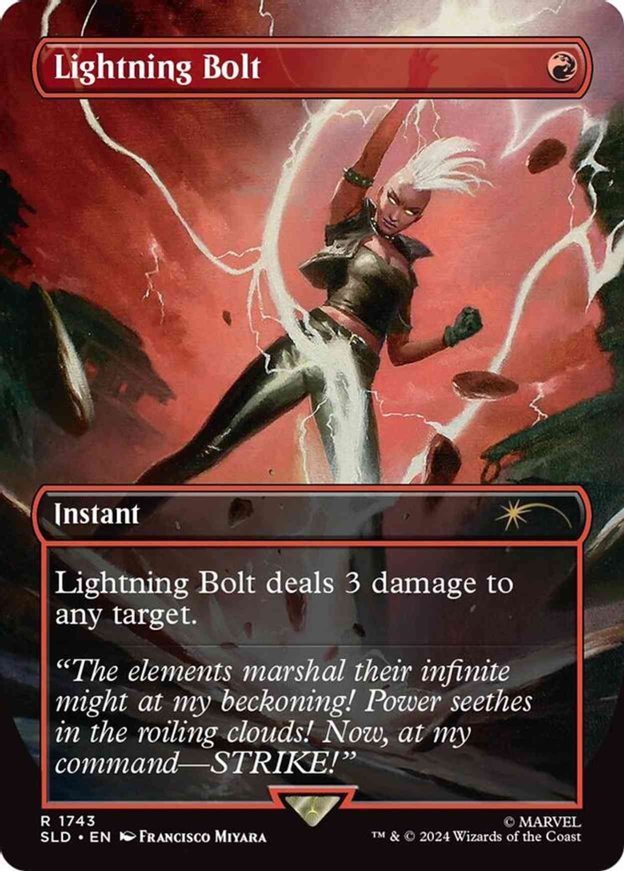 Lightning Bolt (1743) (Rainbow Foil) magic card front