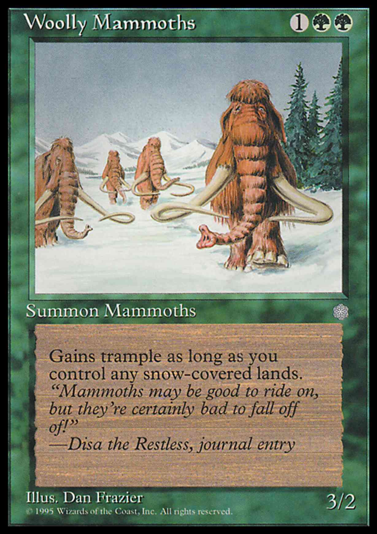 Woolly Mammoths magic card front
