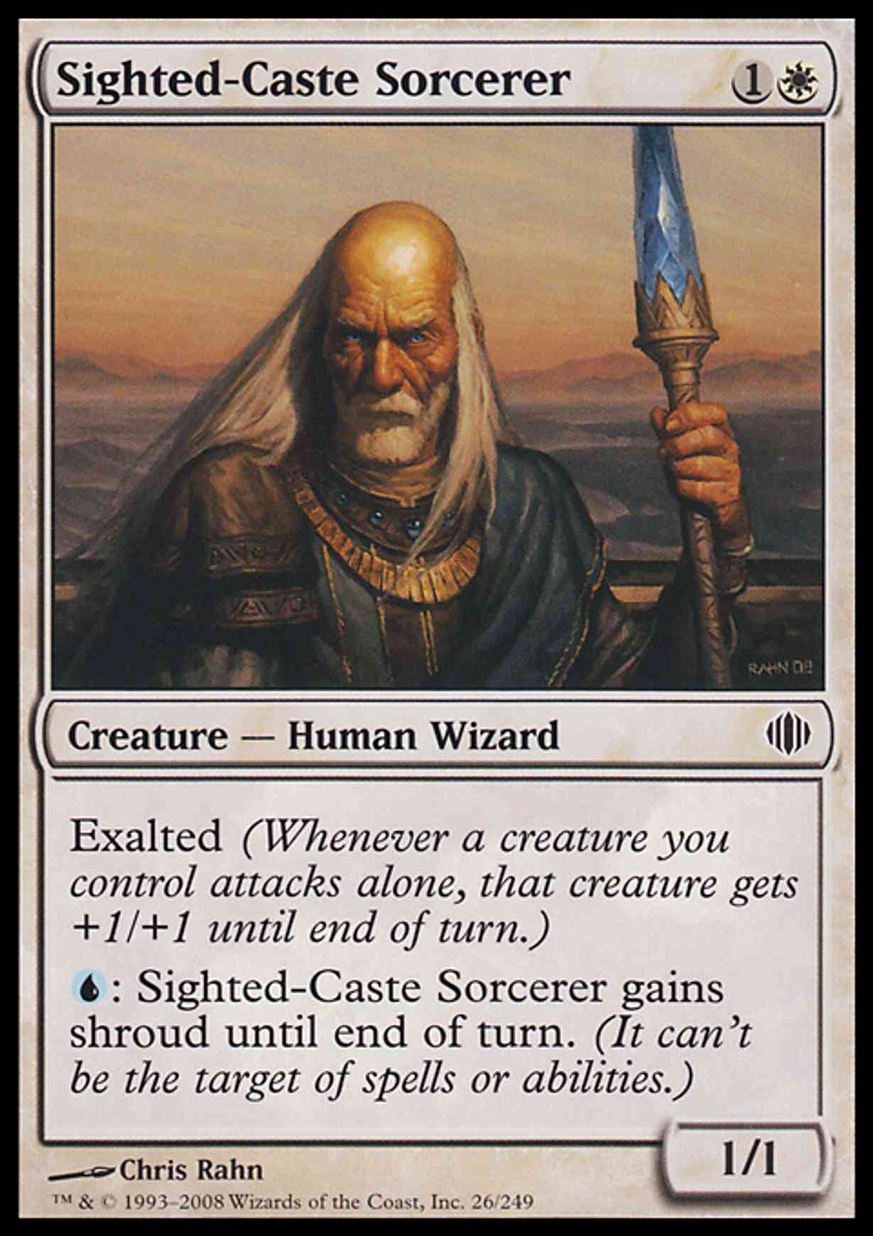 Sighted-Caste Sorcerer magic card front