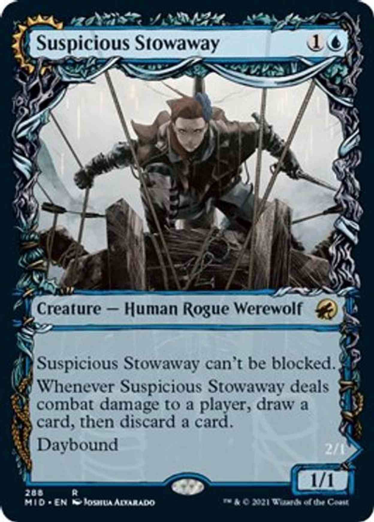Suspicious Stowaway (Showcase) magic card front