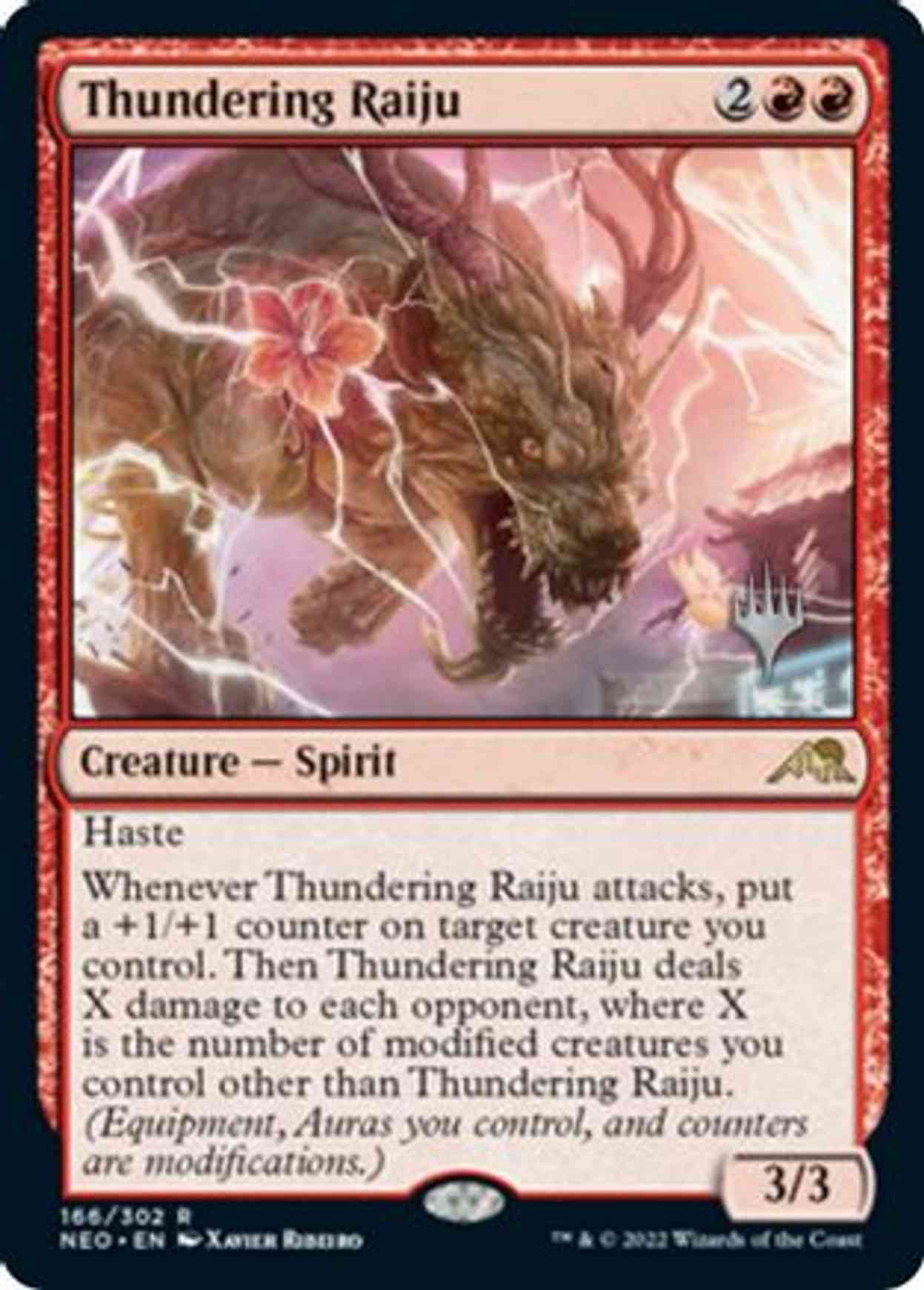 Thundering Raiju magic card front