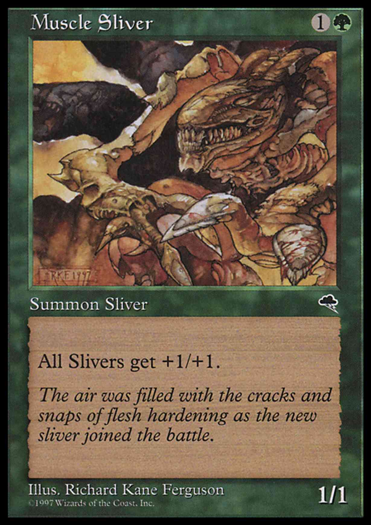 Muscle Sliver magic card front