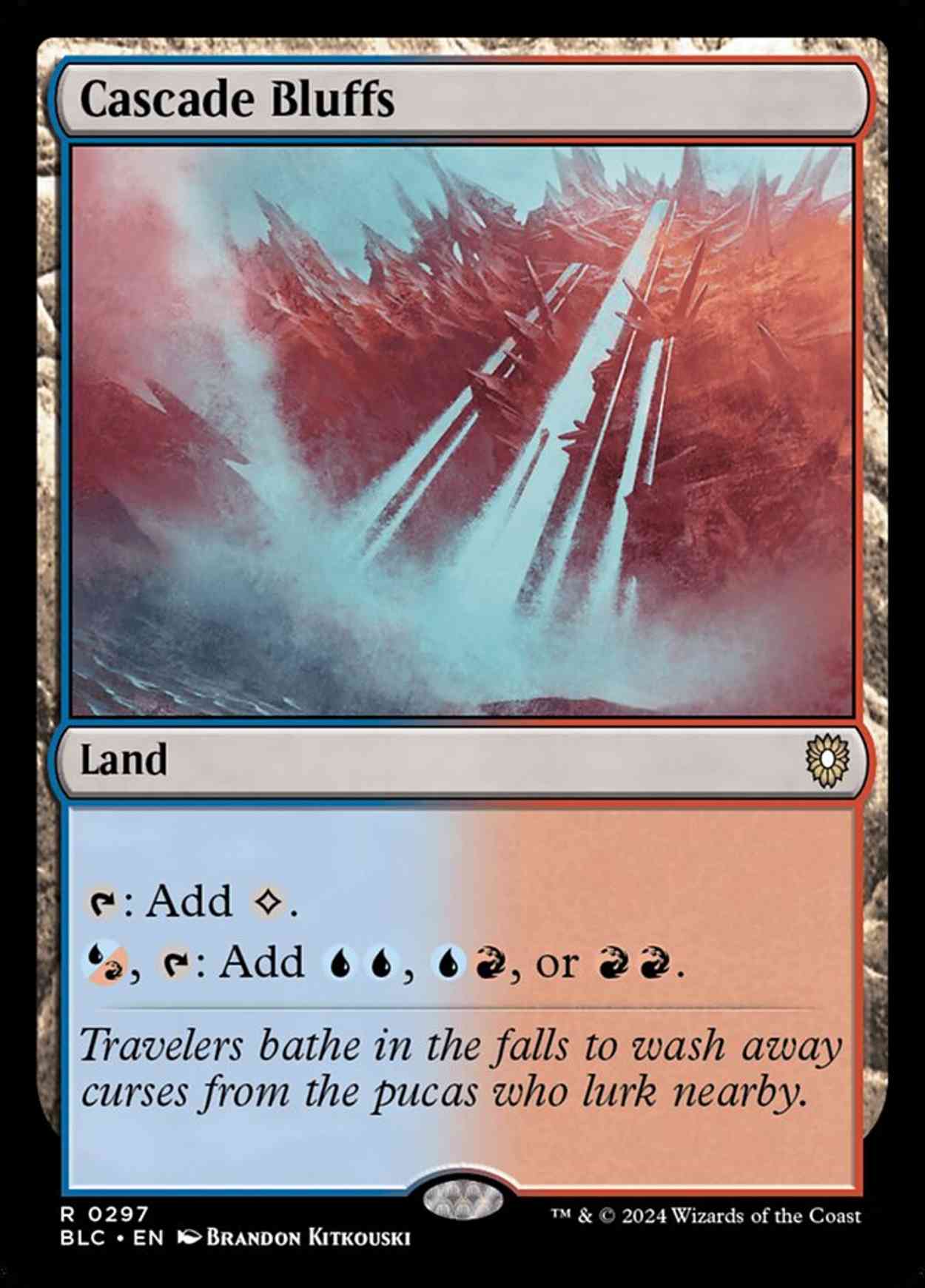 Cascade Bluffs magic card front