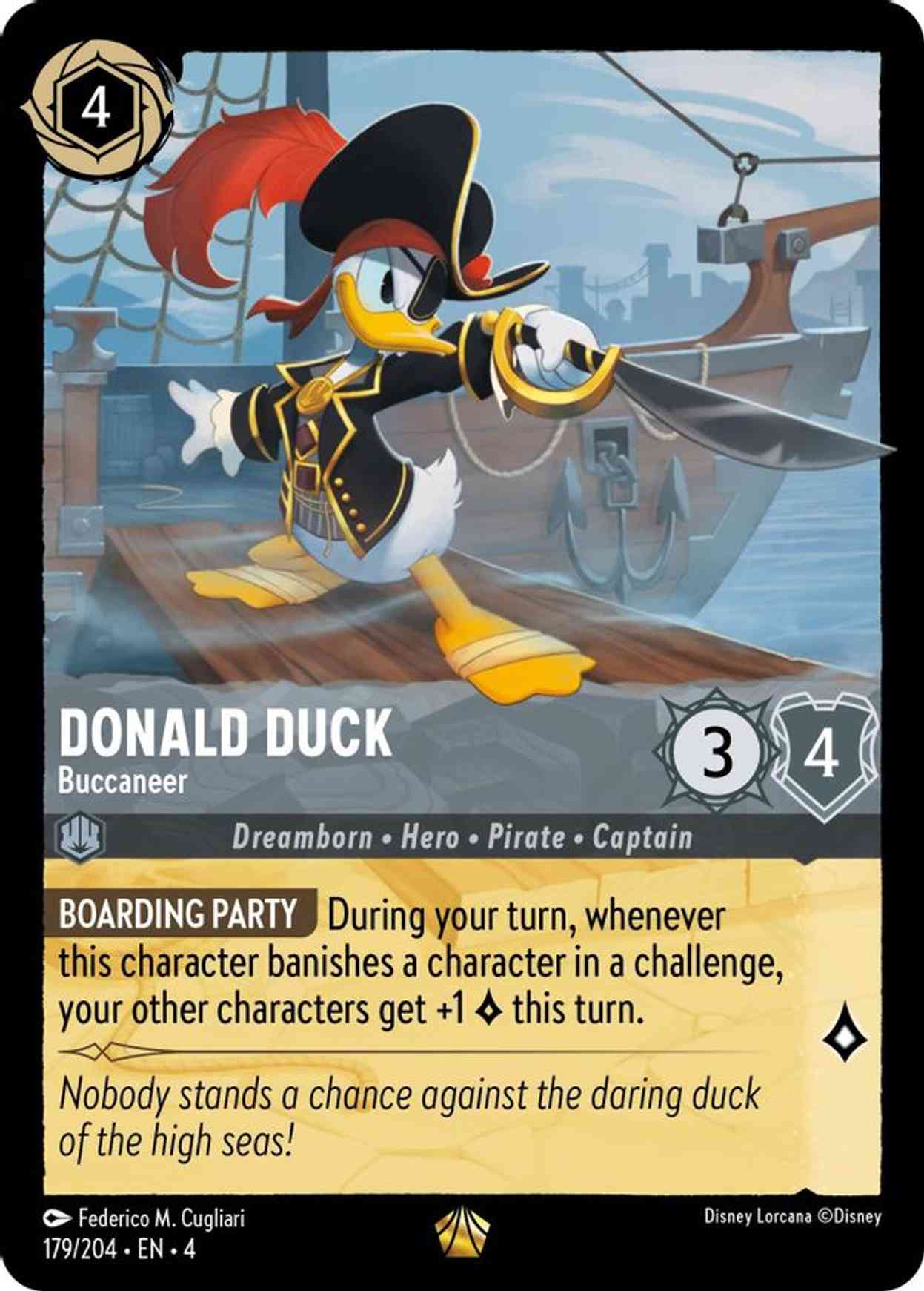 Donald Duck - Buccaneer magic card front