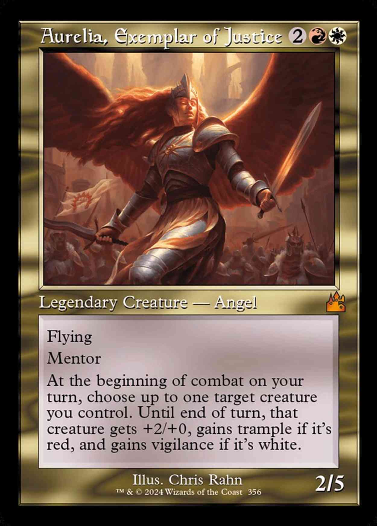 Aurelia, Exemplar of Justice (Retro Frame) magic card front
