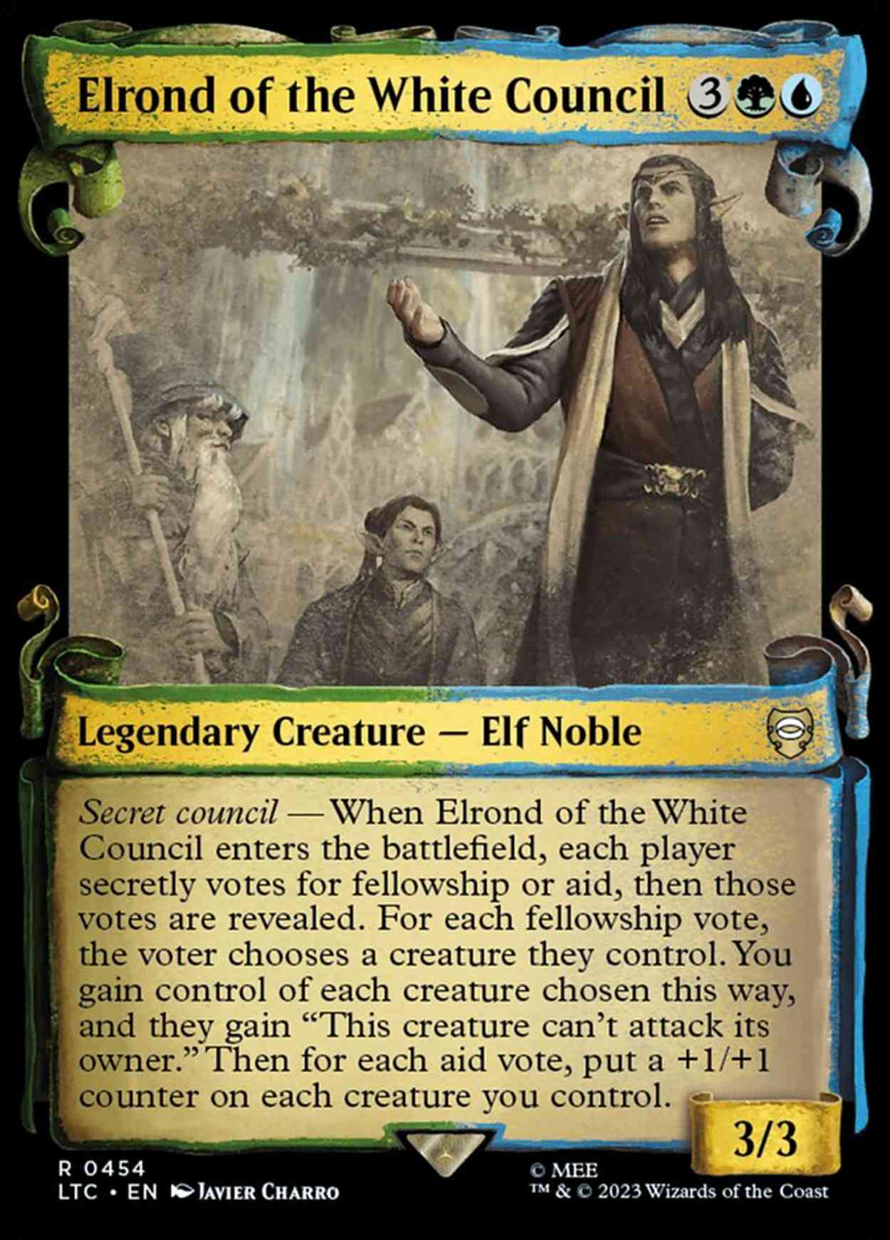 Elrond of the White Council (Showcase Scrolls) magic card front