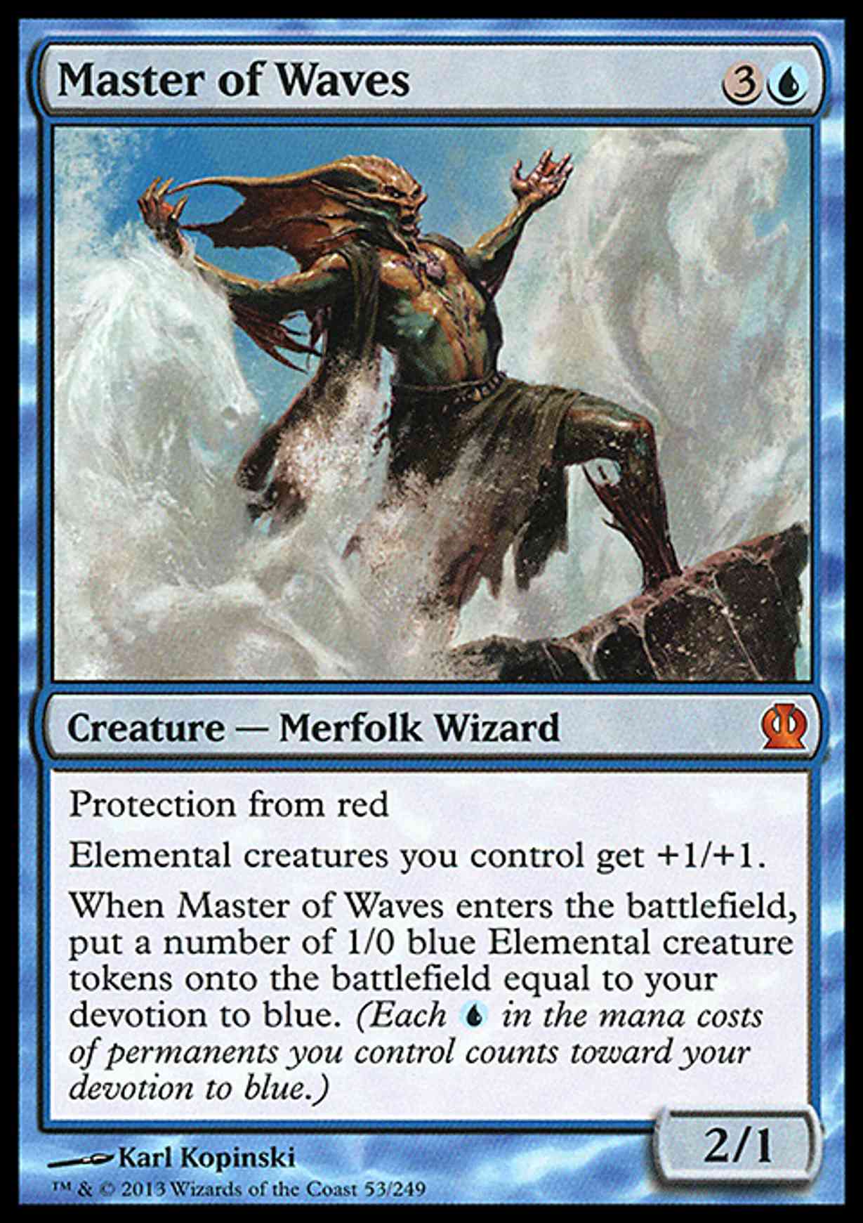 Master of Waves magic card front