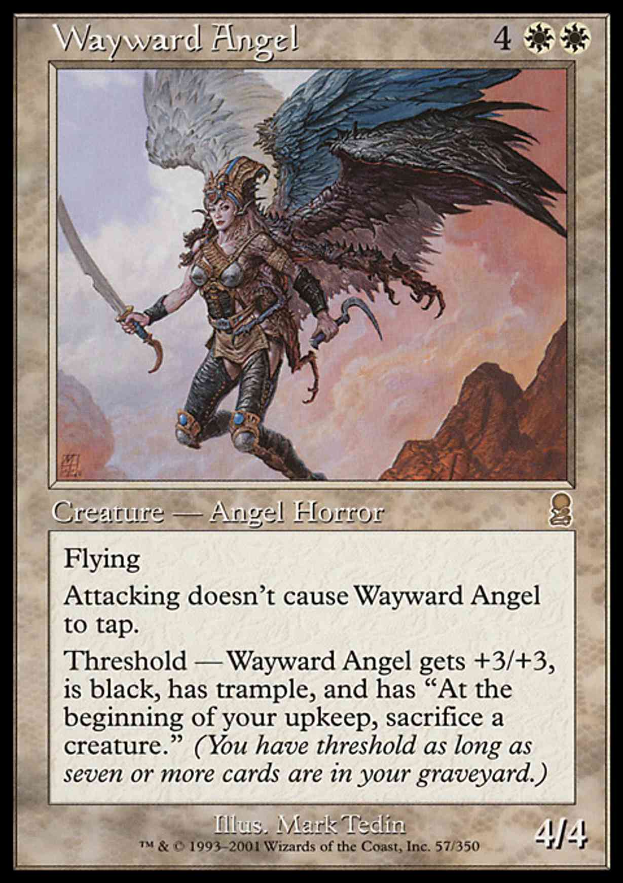 Wayward Angel magic card front