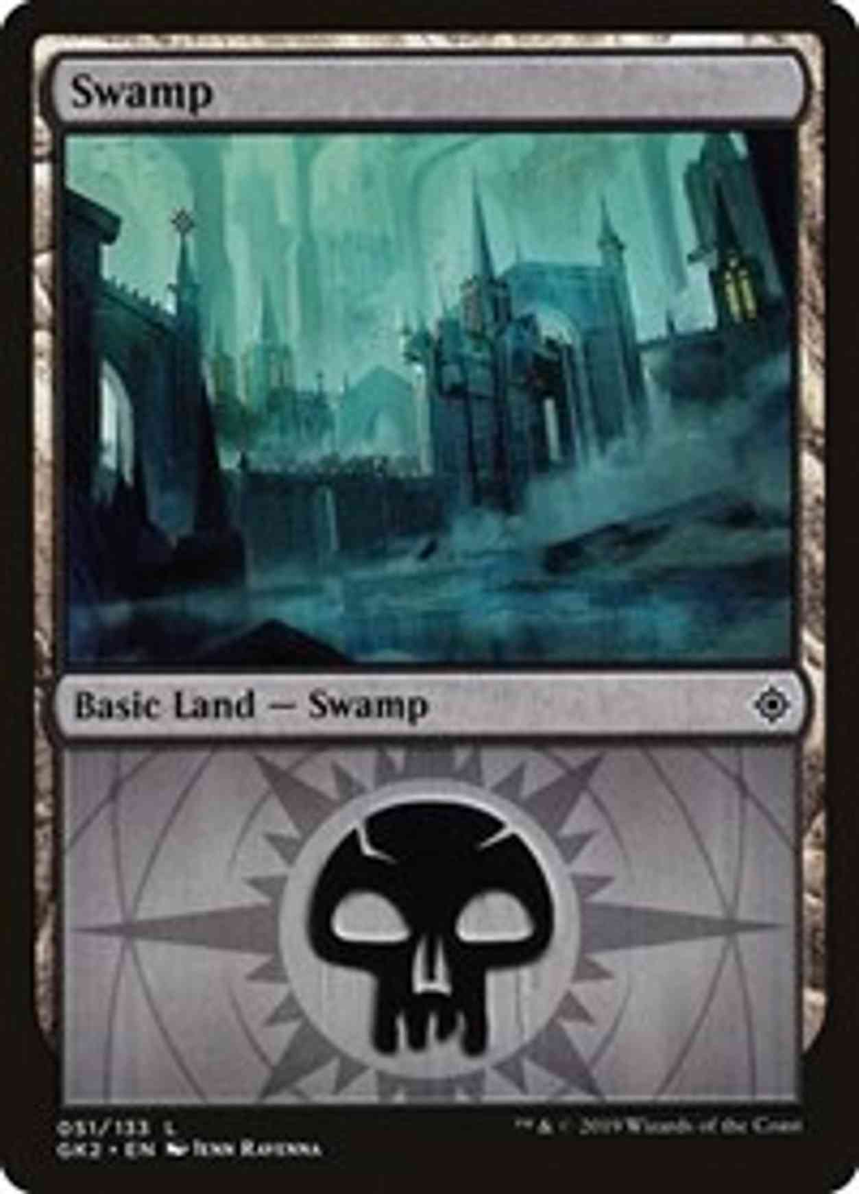 Swamp (51) magic card front