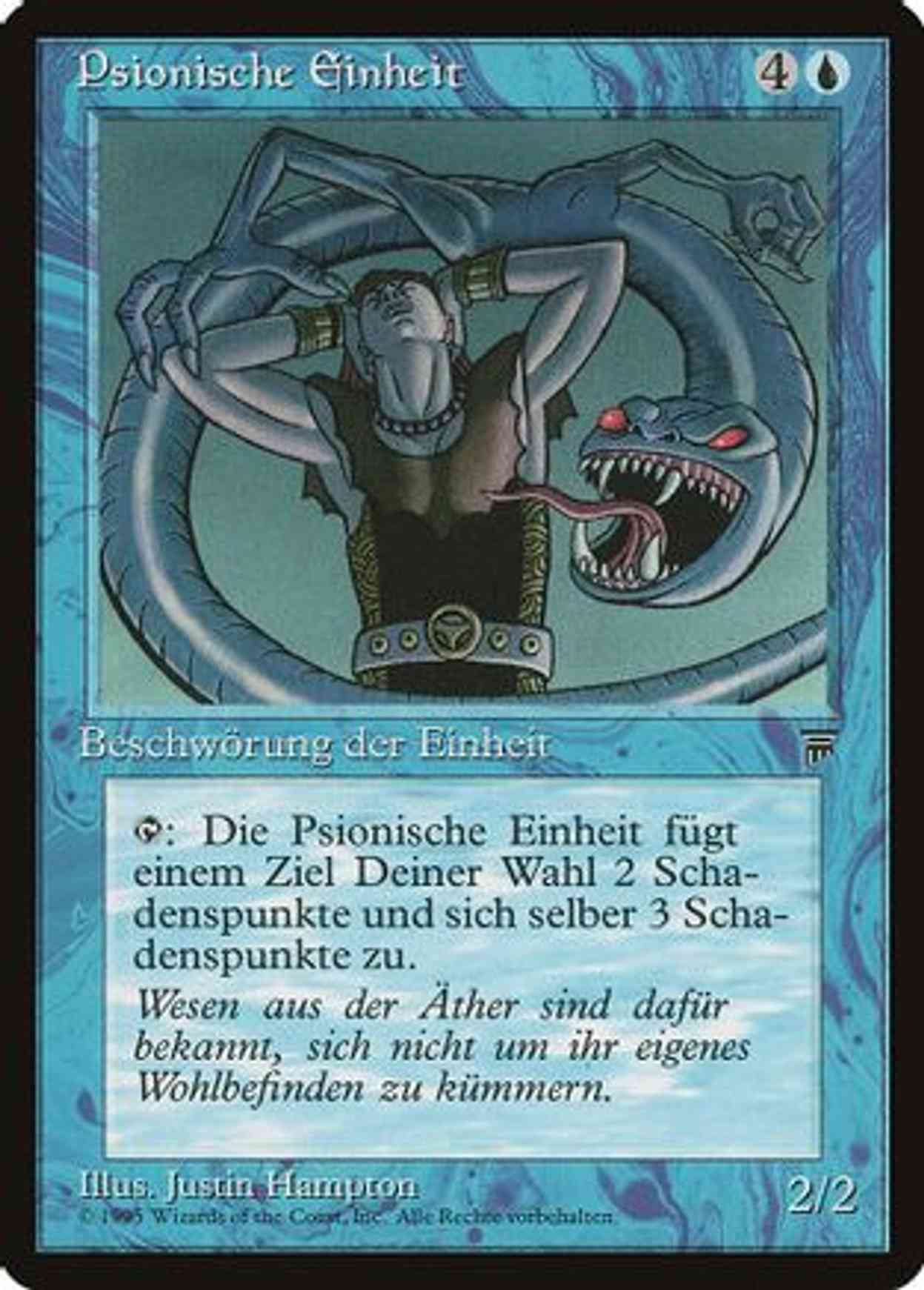 Psionic Entity (German) - "Psionische Einheit" magic card front