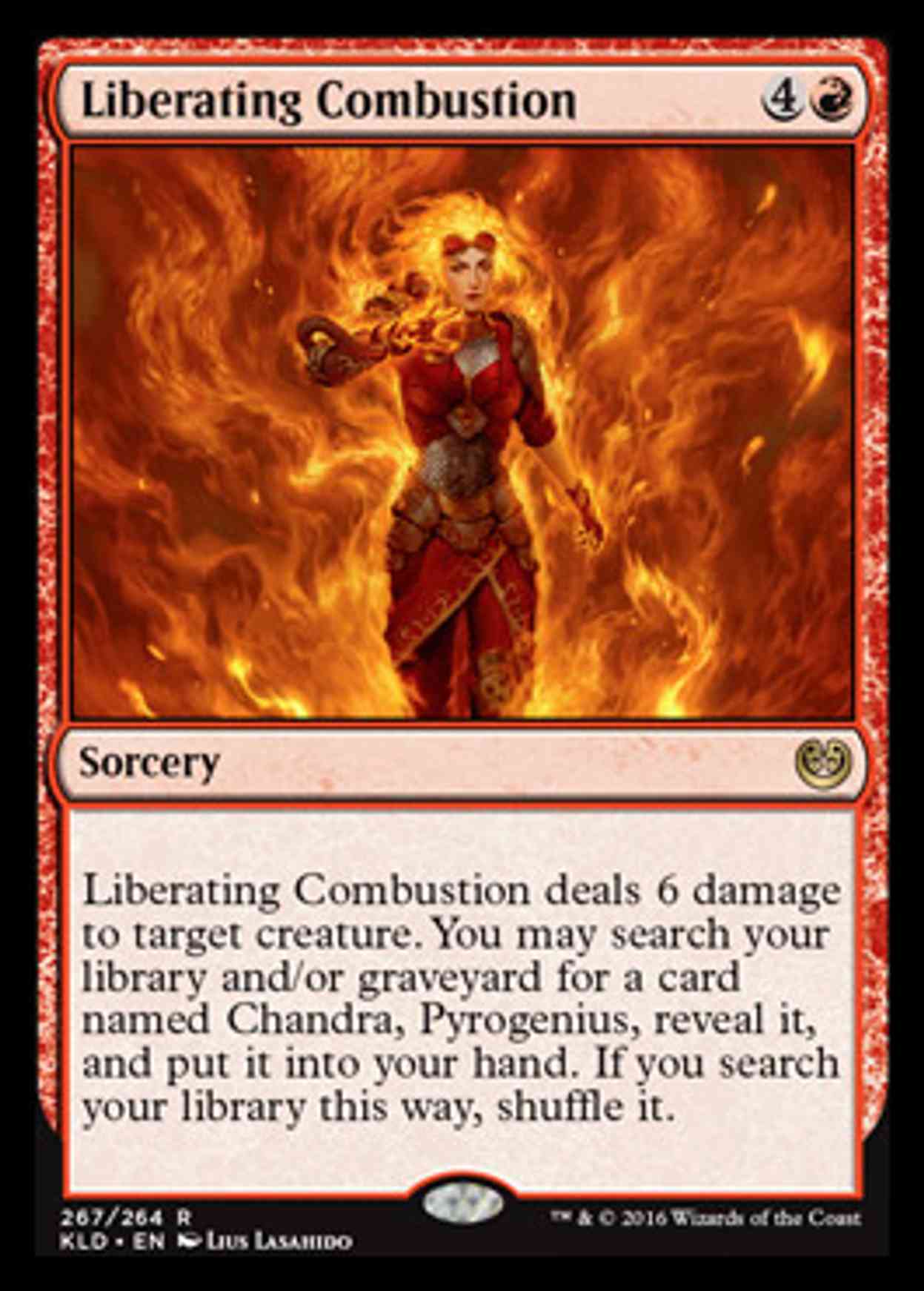 Liberating Combustion magic card front