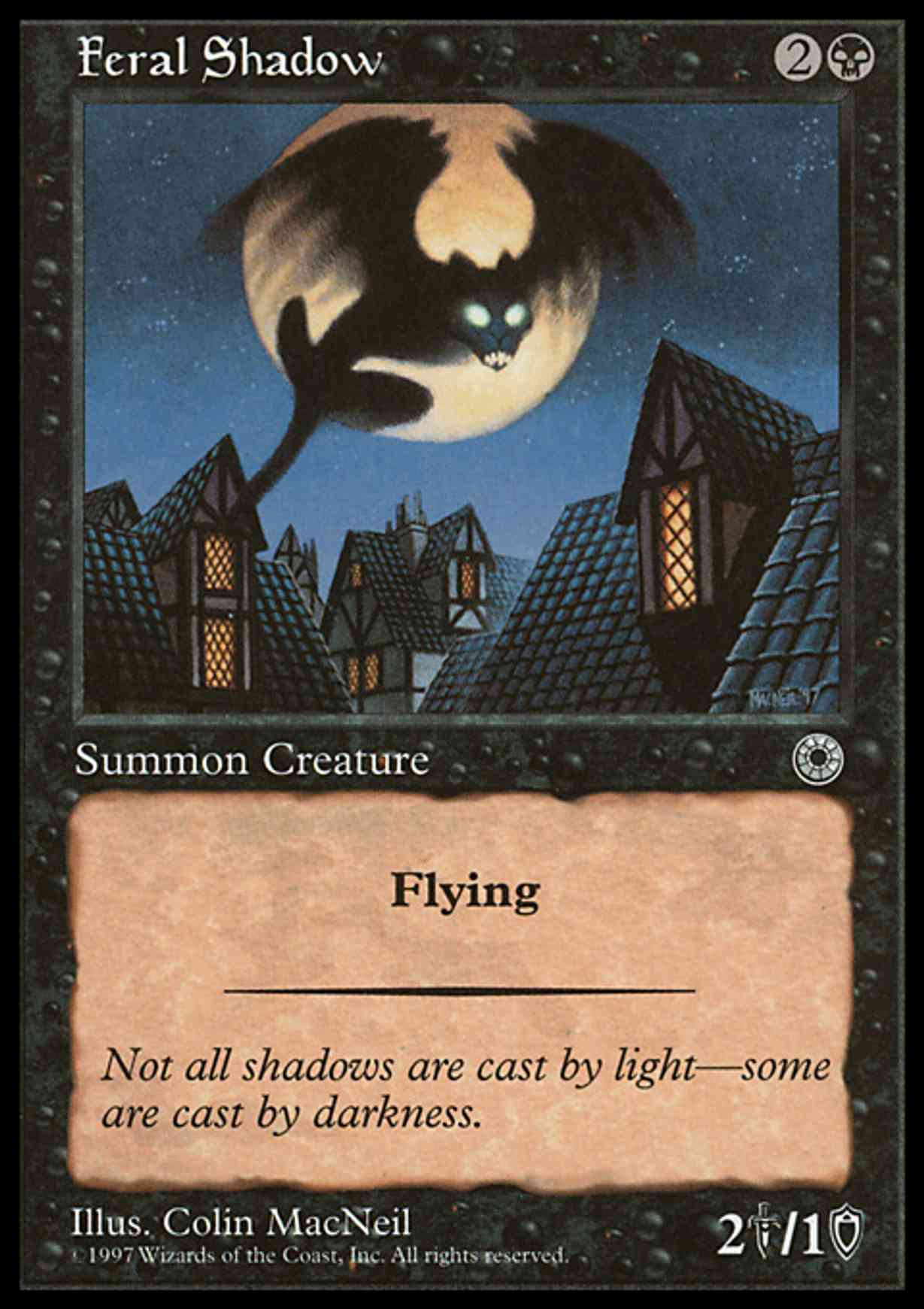 Feral Shadow magic card front