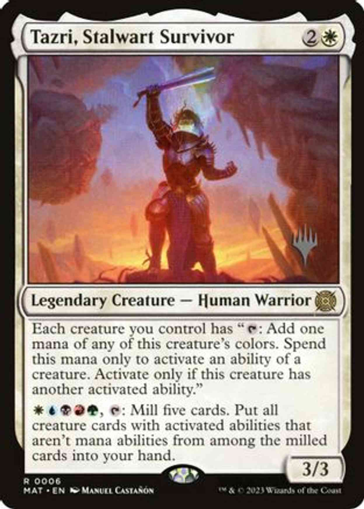 Tazri, Stalwart Survivor magic card front