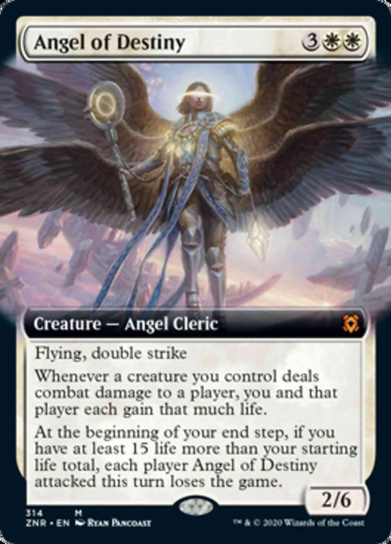 Angel of Destiny (Extended Art) magic card front