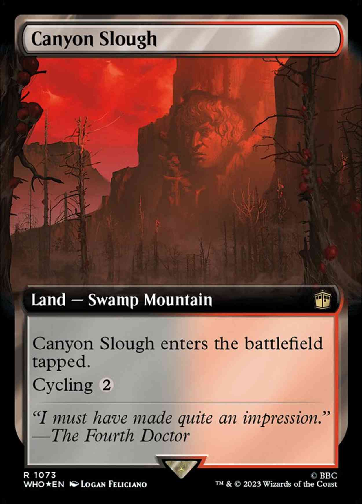 Canyon Slough (Extended Art) (Surge Foil) magic card front